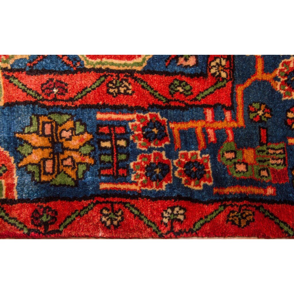 morgenland Wollteppich »Nahavand Teppich handgeknüpft rot«, rechteckig, handgeknüpft