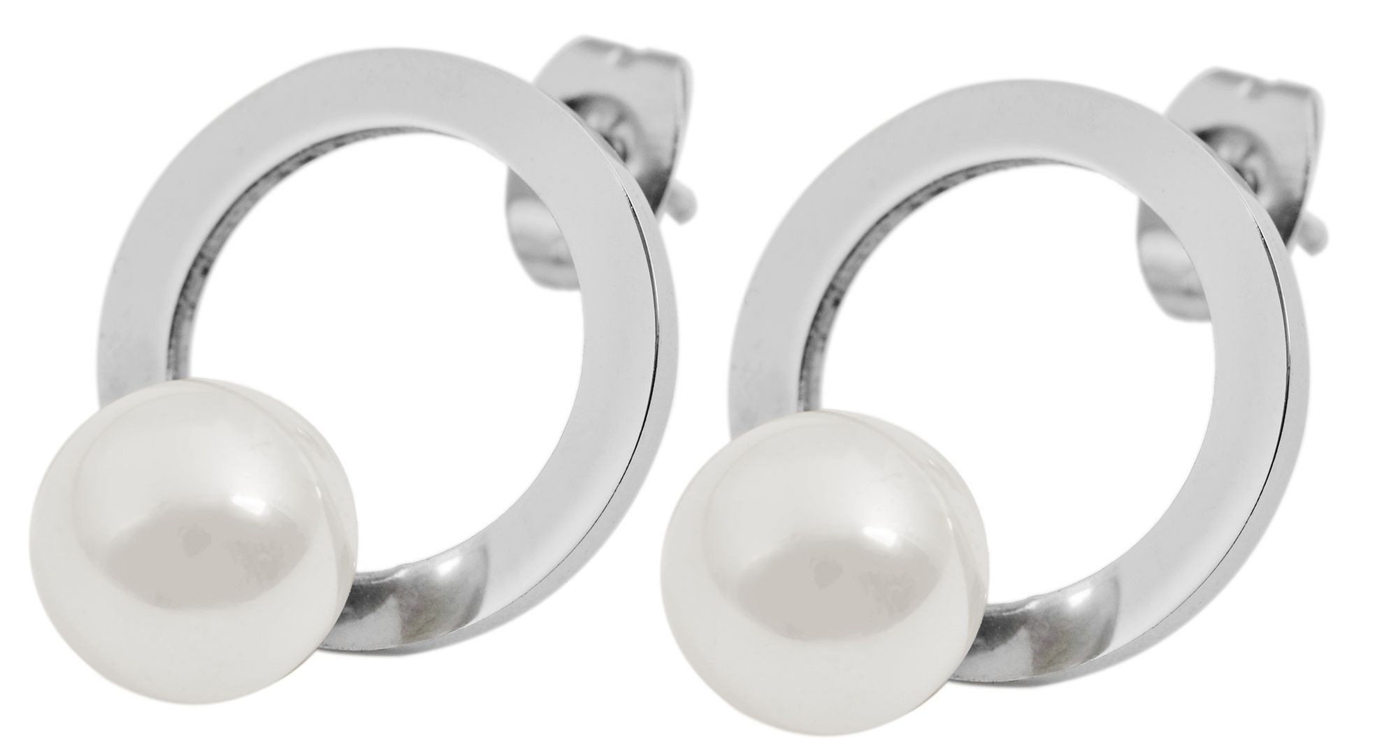 Adelia´s Paar Ohrhänger "Damen Ohrringe – Ohrstecker aus Edelstahl mit Perl günstig online kaufen