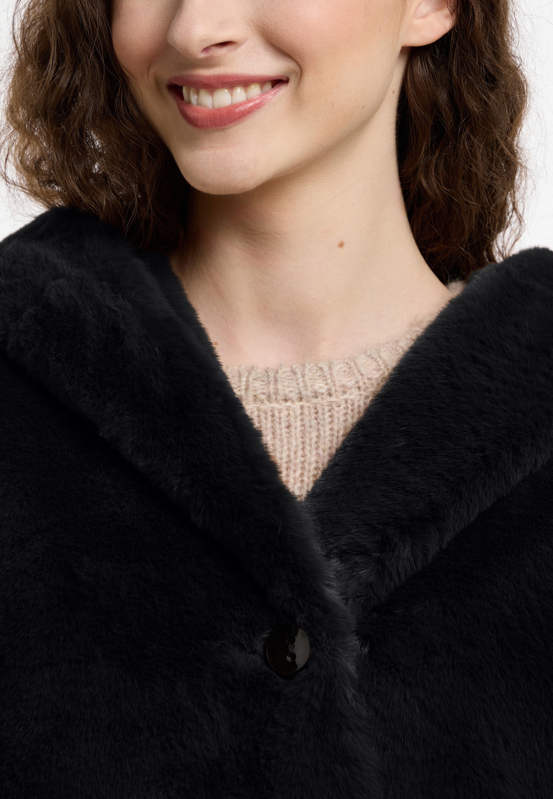Frieda & Freddies Winterjacke »Fake Fur Jacket / Sunday-rose«, mit klassischem Design