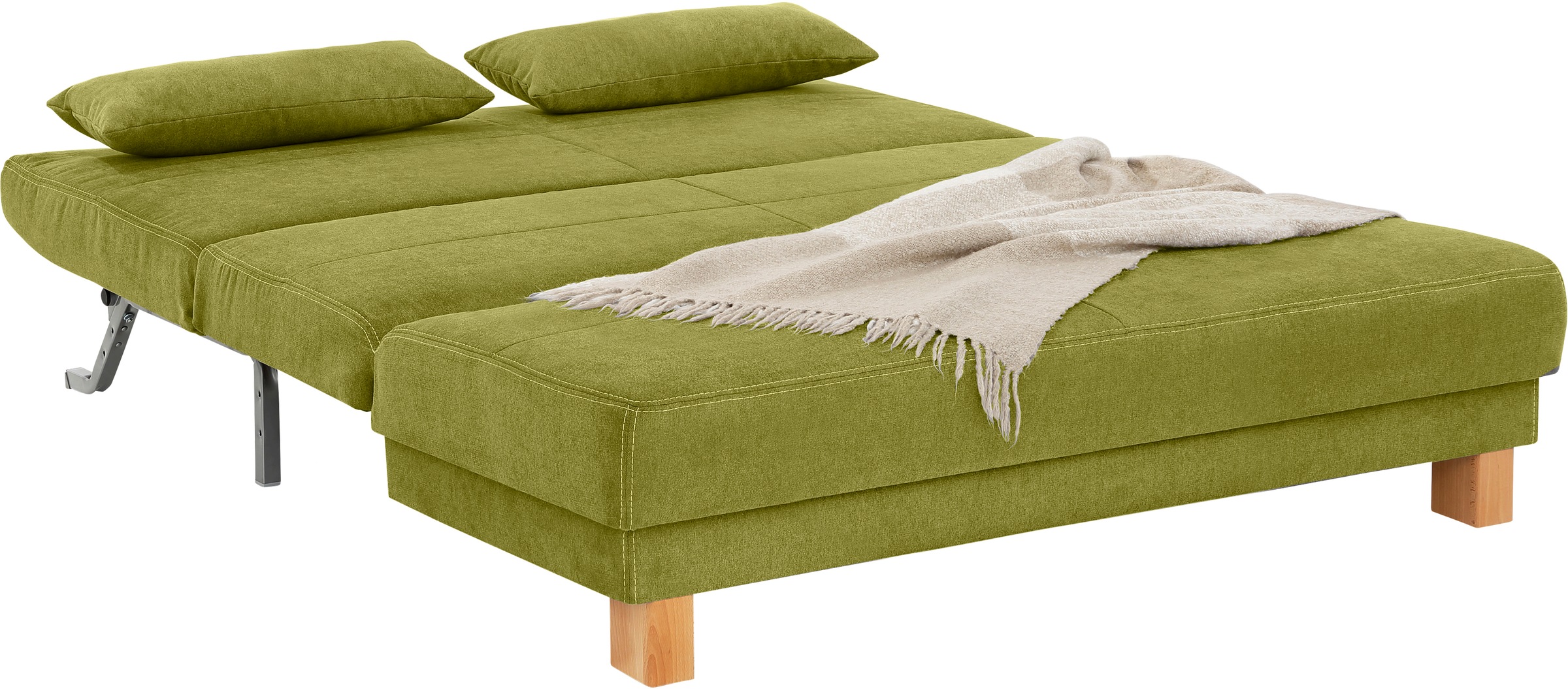 Home affaire Schlafsofa »Gina«, vom Sofa zum Bett mit einem Handgriff, in 4 Breiten, Nierenkissen