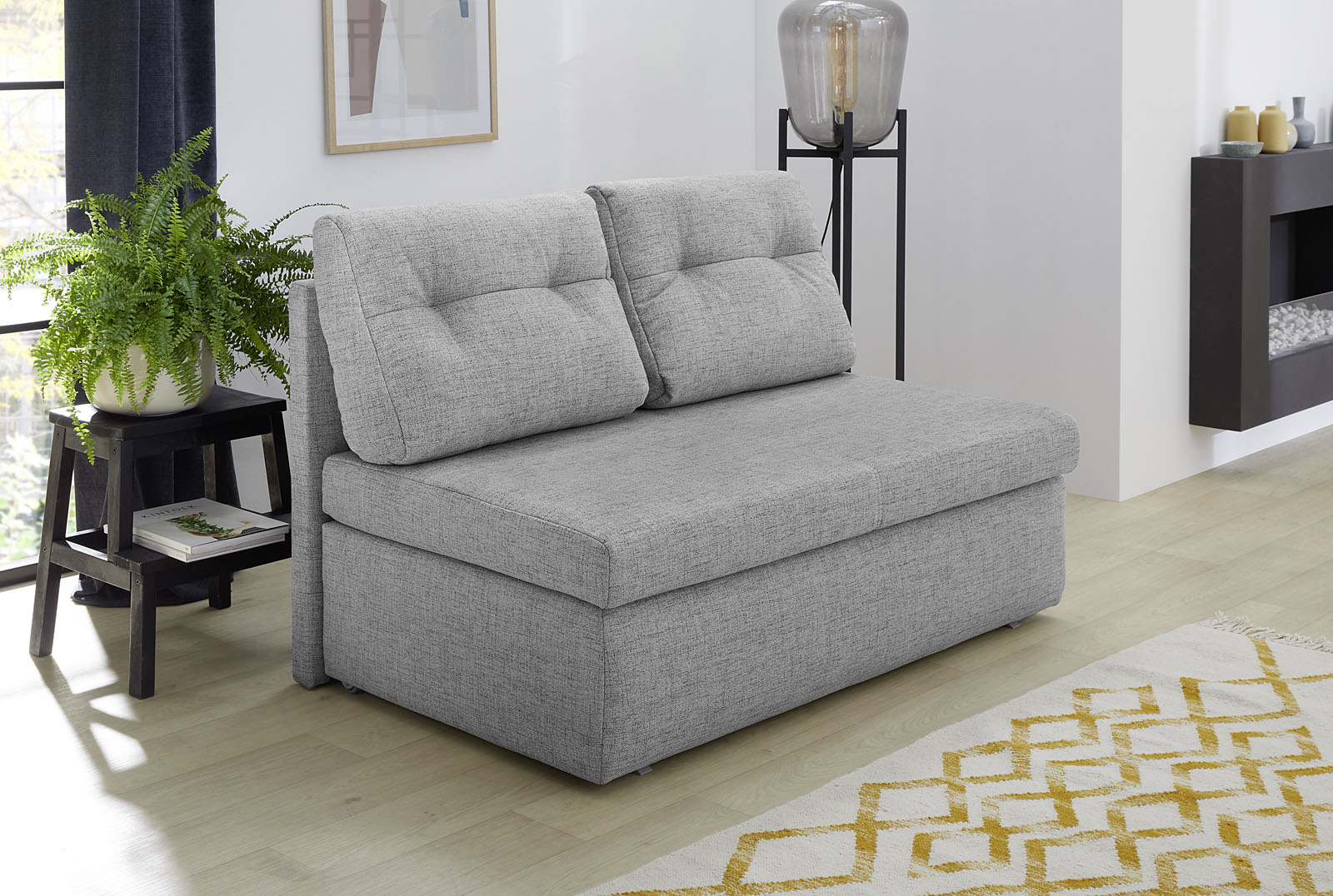 Jockenhöfer Gruppe Schlafsofa "Torben, B: 130 cm, Liegefl. 126x191 cm" mit Schlaffunktion, Bettkasten & Rückenkissen