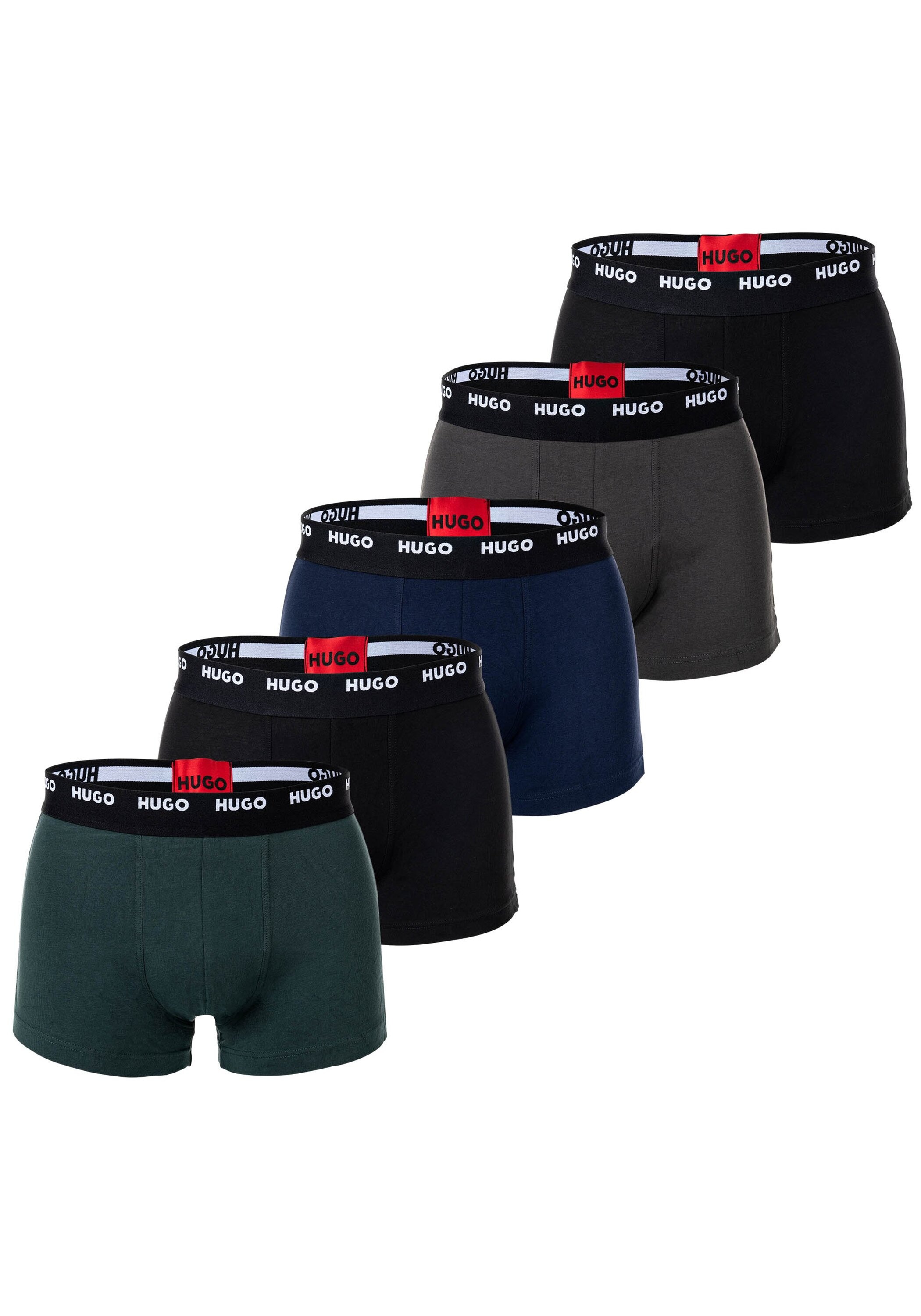 HUGO Boxershorts "Boxershort Trunks Five Pack 5er Pack"