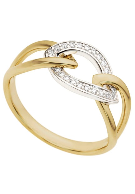 Firetti Diamantring »Schmuck Geschenk Gold 585 Damenring Goldring Diamant«, mit Brillanten