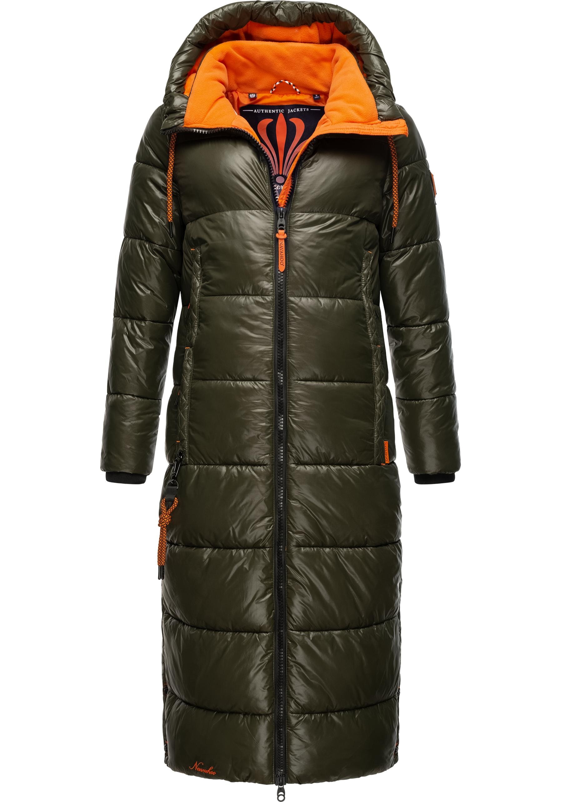 Navahoo Steppmantel »Schmuseengel«, warm gefütterte Winter Steppjacke mit Kontrastdetails