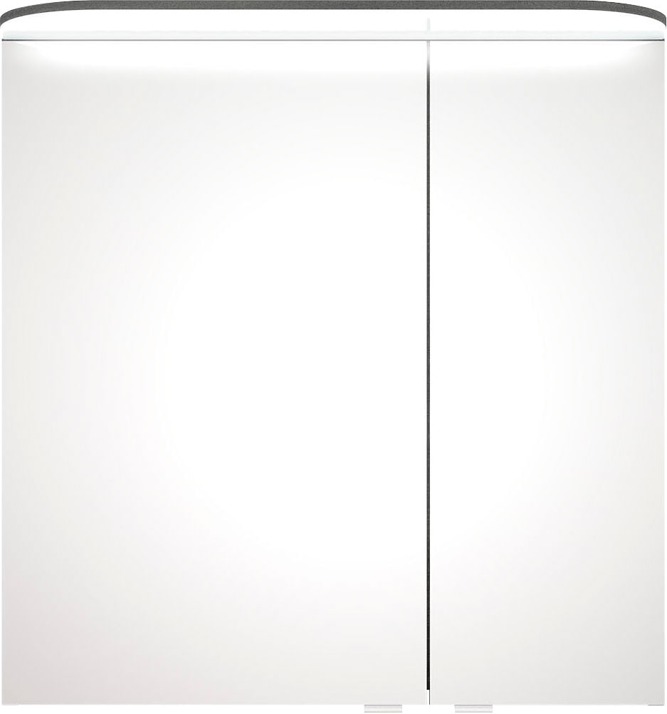 Saphir Spiegelschrank "Balto Sprint Badschrank mit LED-Lichtkranz, 70 cm breit, 2 Türen", Schalter-/ Steckdosenkombinati