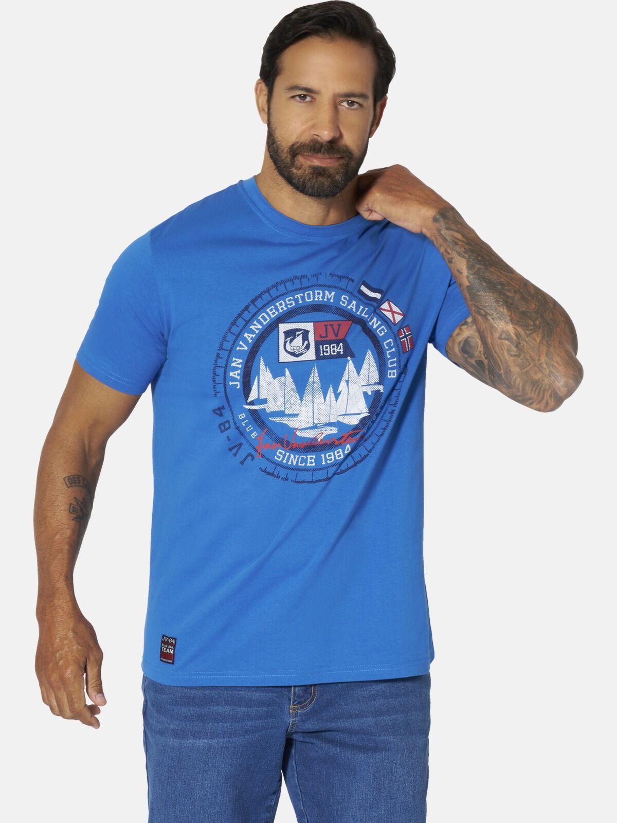 Jan Vanderstorm Rundhalsshirt "T-Shirt TERNO" günstig online kaufen