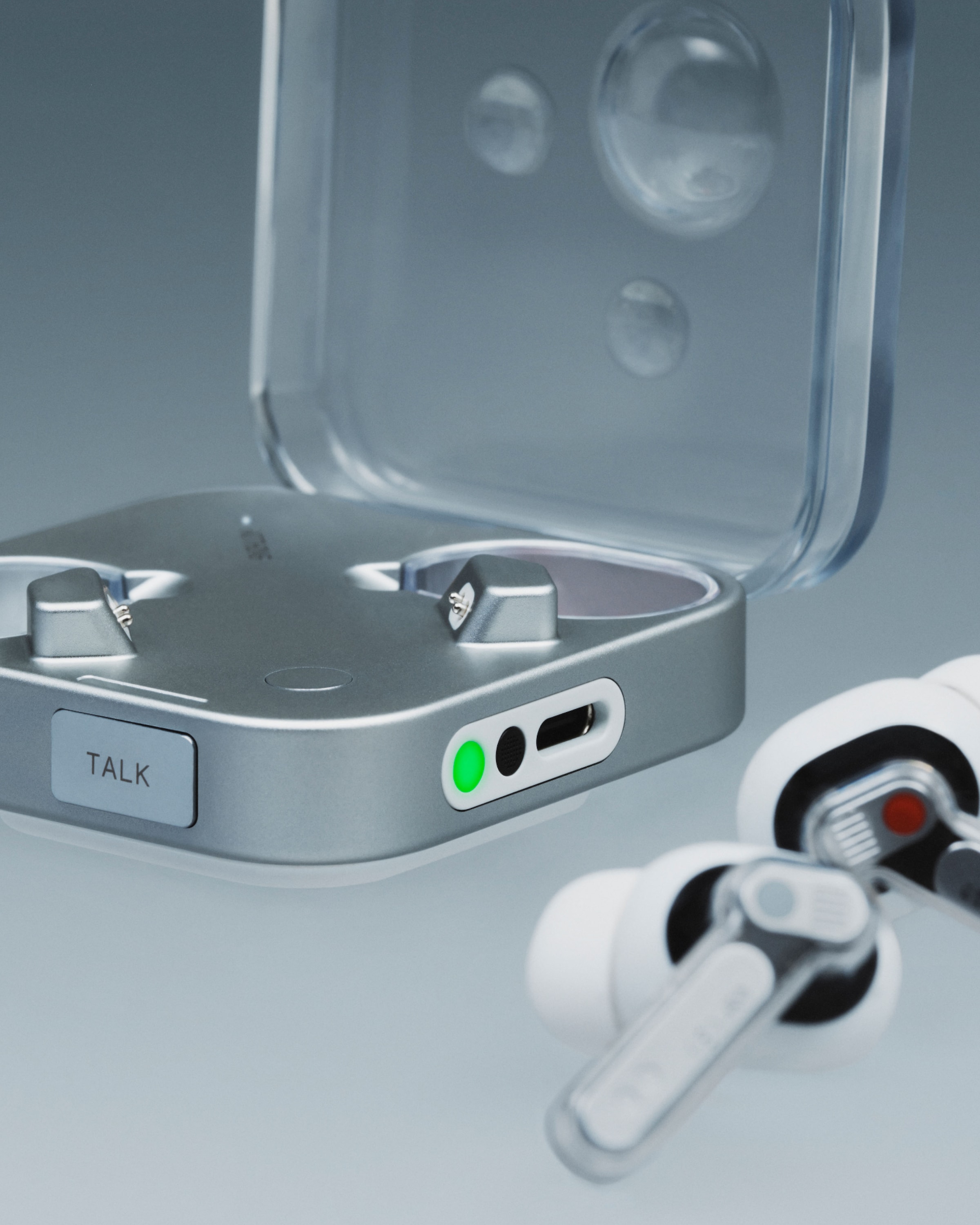 NOTHING wireless In-Ear-Kopfhörer »Ear (3)« Bluetooth Active Noise Cancelling (ANC) | integrierte Steuerung für Anrufe und Musik