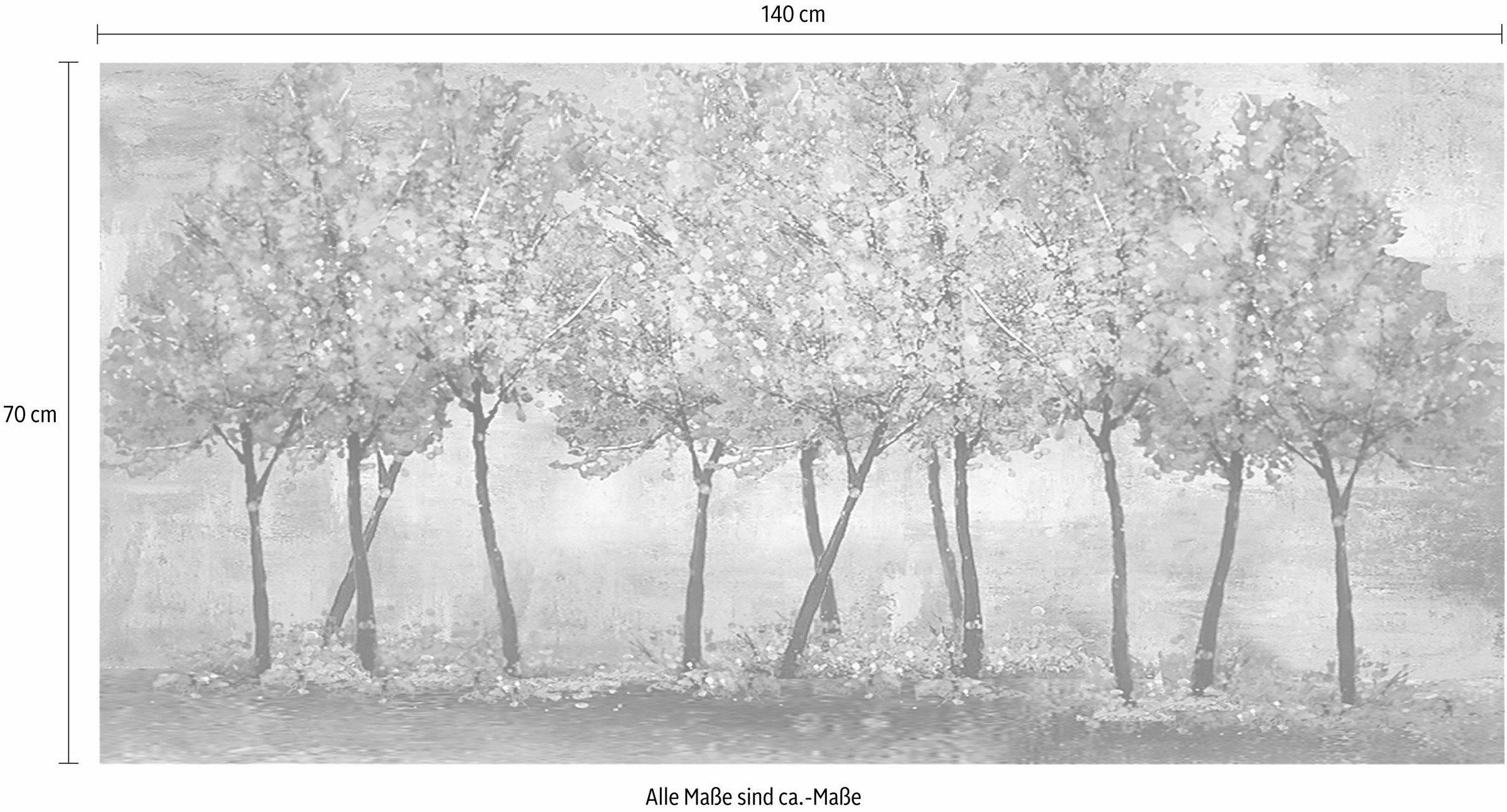 Home affaire Gemälde »Trees«, Baum-Baumbilder-Bäume, 140/70 cm