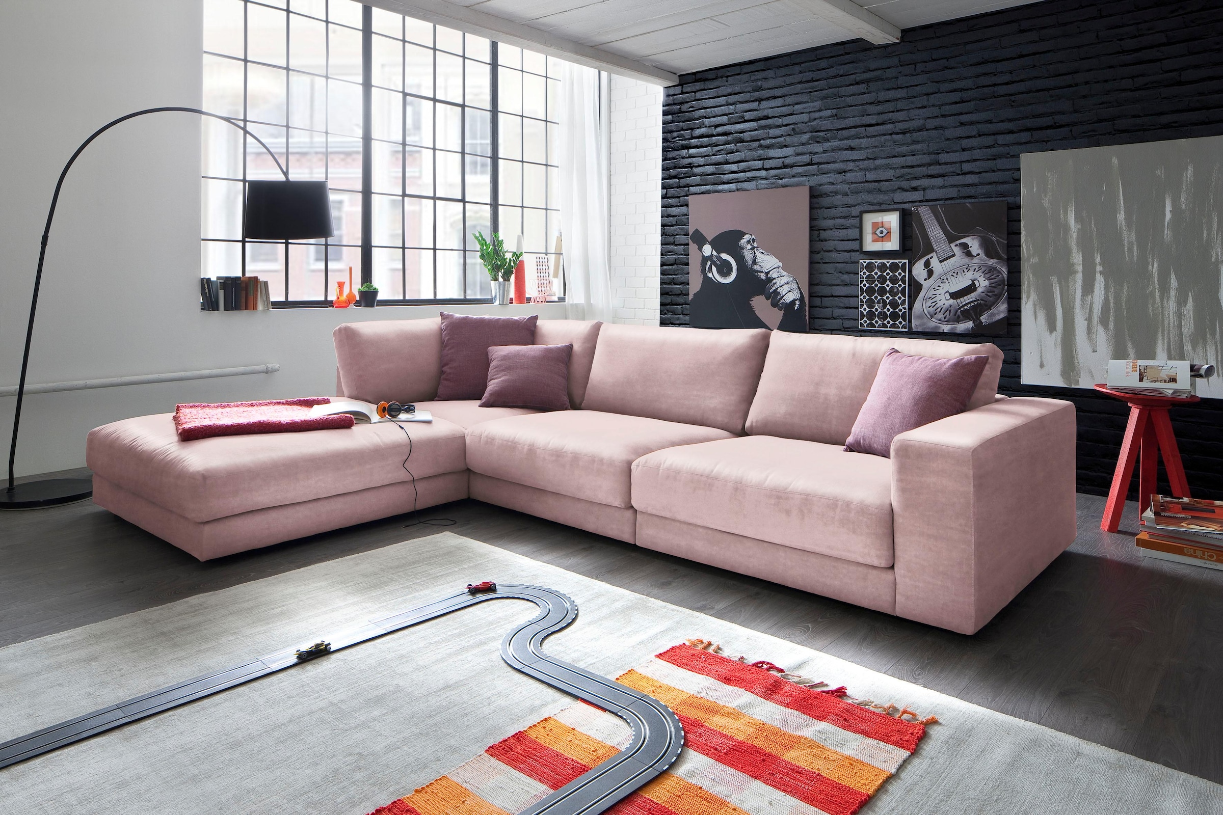 3C Candy Ecksofa »Enisa II L-Form«, bestehend aus Modulen, daher auch individuell aufstellbarbar