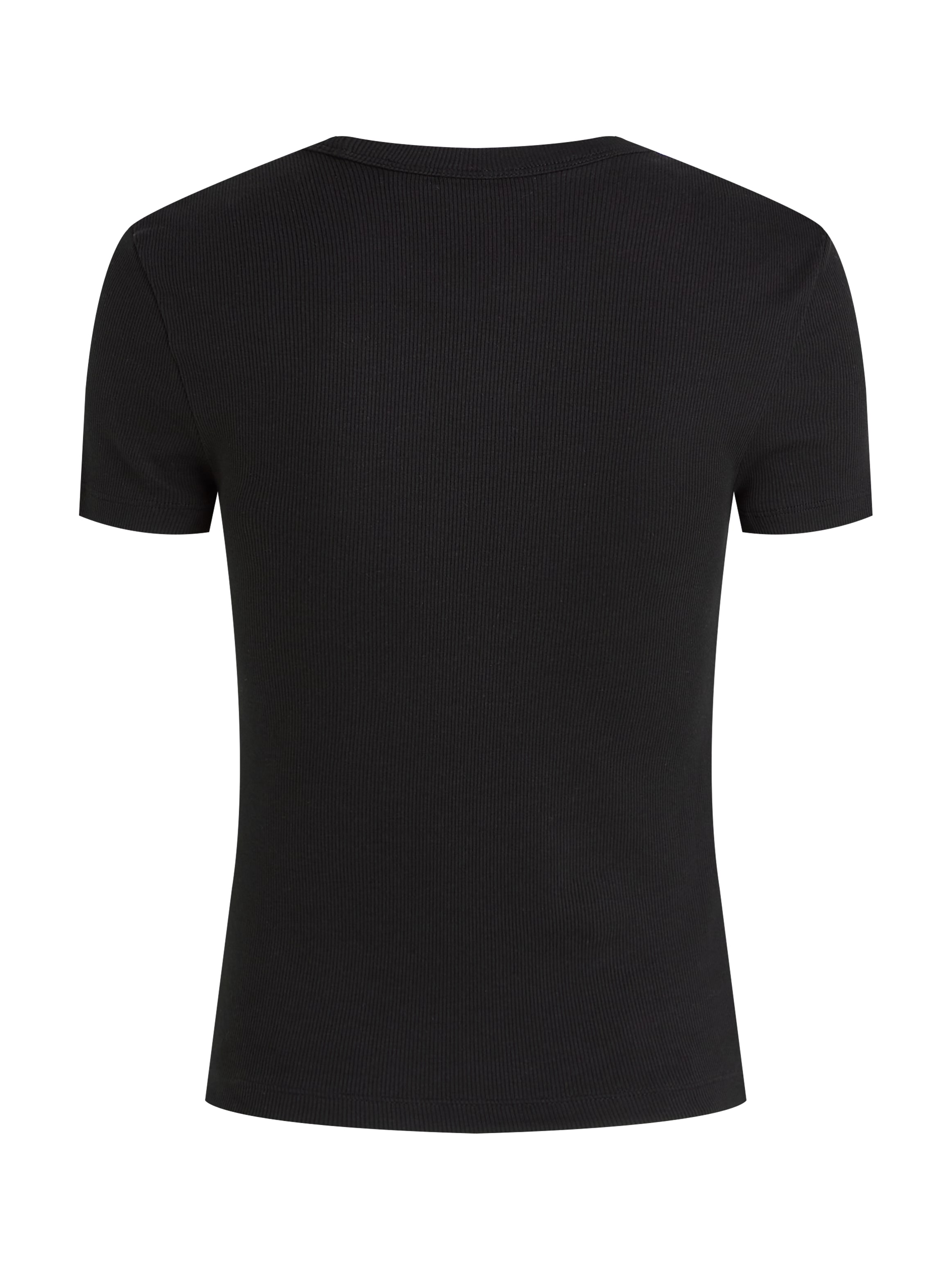 Calvin Klein Jeans T-Shirt »WOVEN LABEL RIB FITTED TEE«, mit Logo