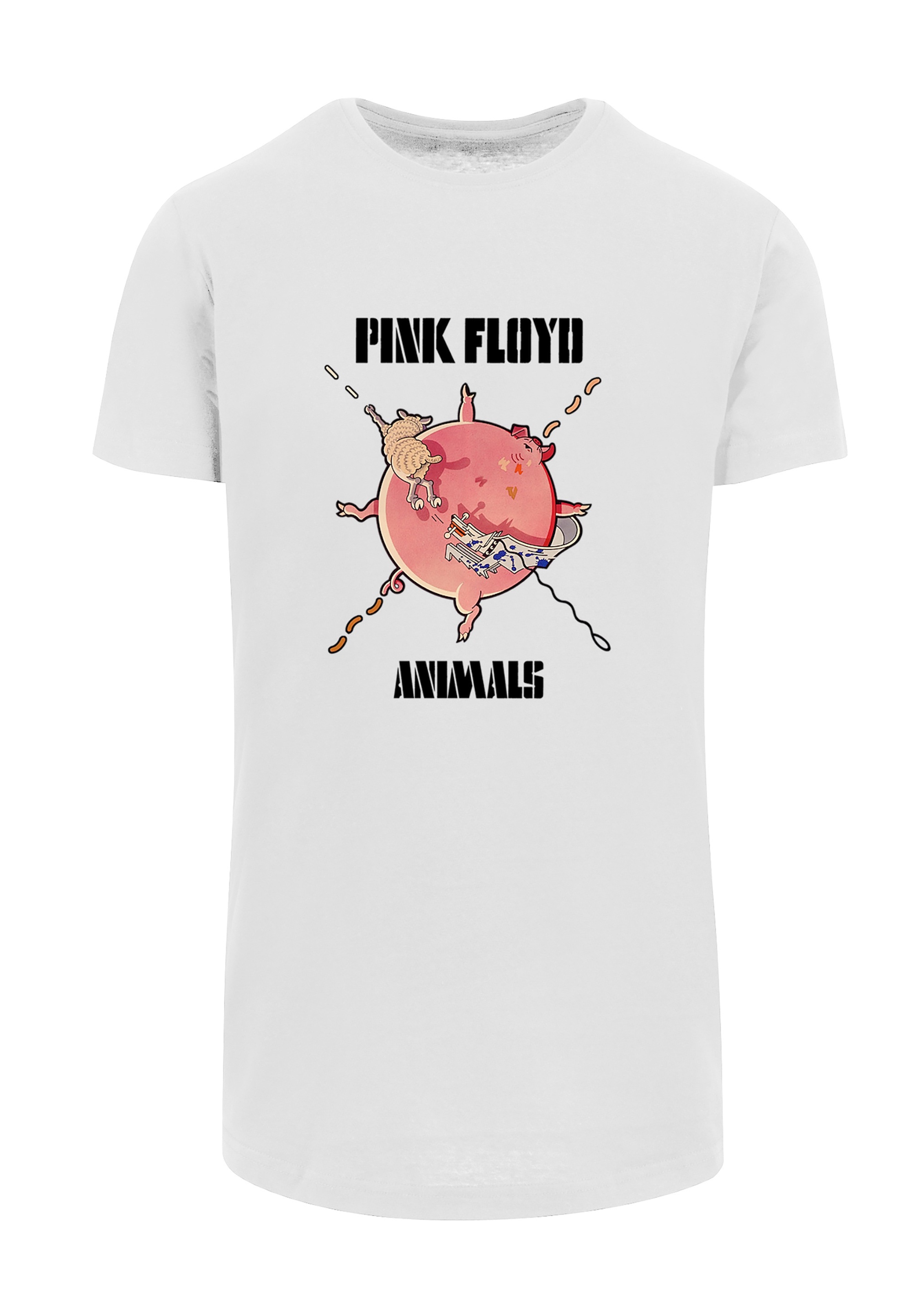F4NT4STIC T-Shirt »Pink Floyd Fat Pig Rock Metal Musik«, Herren,Premium Merch,Lang,Longshirt,Bandshirt