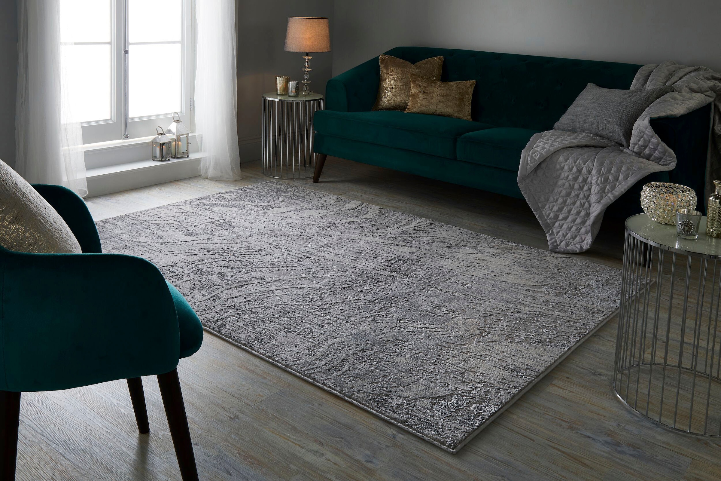 FLAIR RUGS Teppich "Arissa" rechteckig 7 mm Höhe Glanzeffekt günstig online kaufen