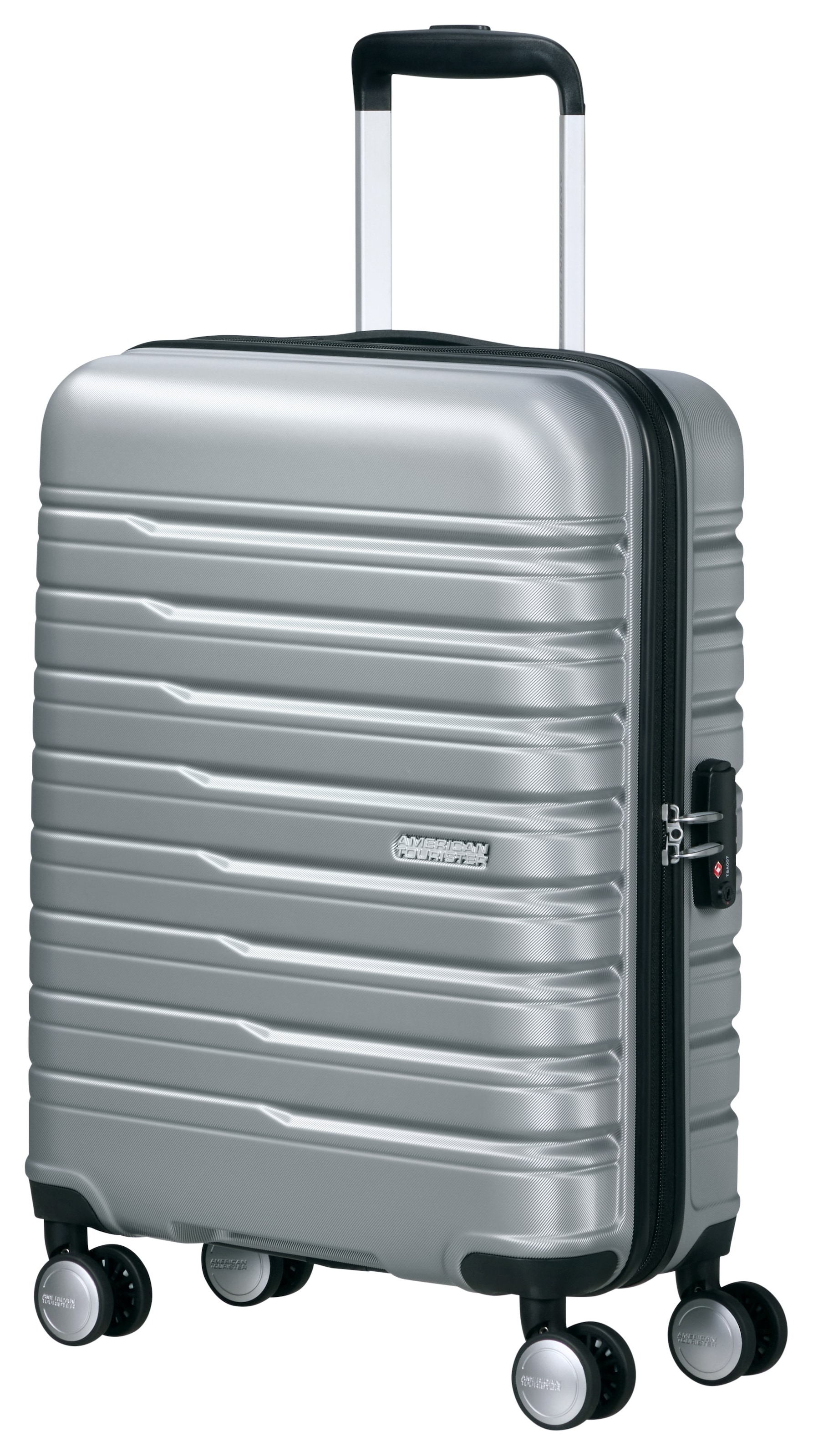 American Tourister® Hartschalen-Trolley »FLASHLINE 55«, 4 St. Rollen, Handgepäck-Koffer Reisegepäck Koffer TSA-Zahlenschloss