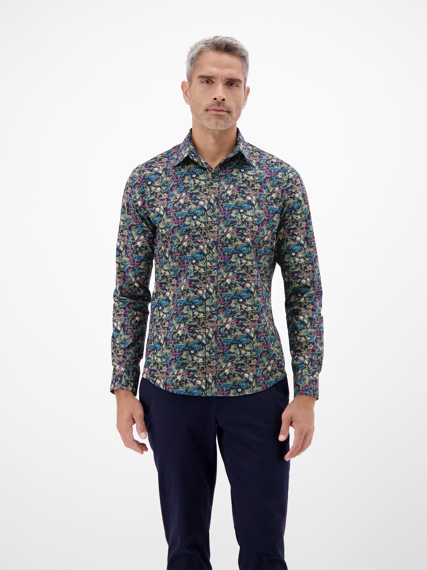 LERROS Langarmhemd "LERROS Modisches Poplinhemd für Herren" günstig online kaufen