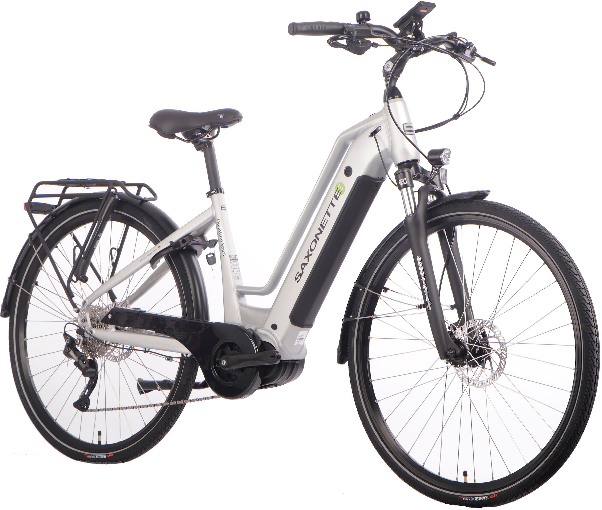 SAXONETTE E-Bike »Quantum Sport«, 10 Gang, Shimano, Mittelmotor 250 W