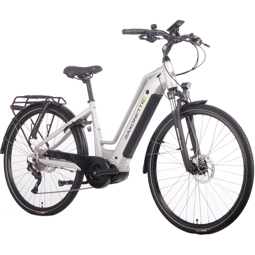 SAXONETTE E-Bike »Quantum Sport«, 10 Gang, Shimano, Mittelmotor 250 W