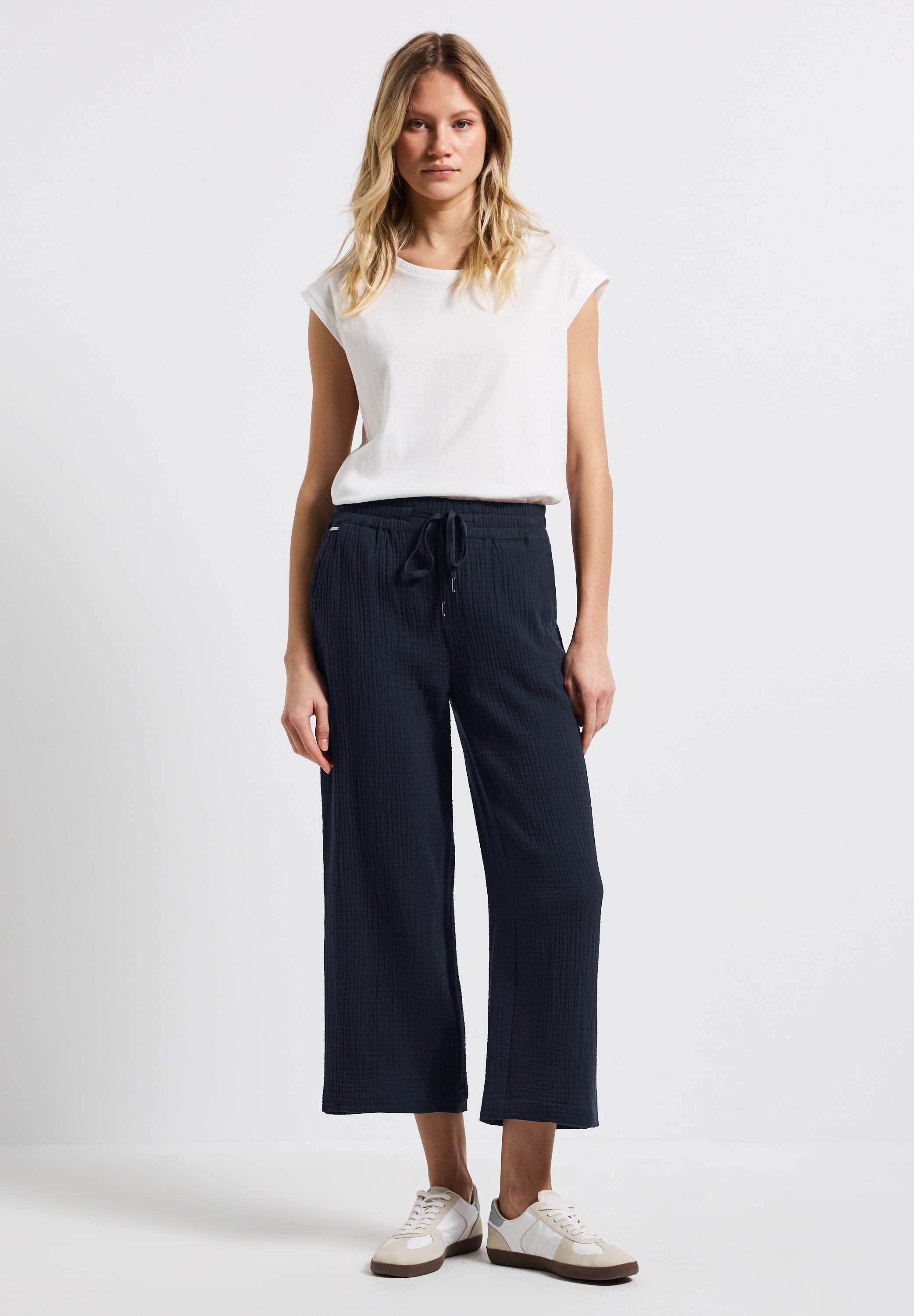 STREET ONE Stoffhose, High Waist
