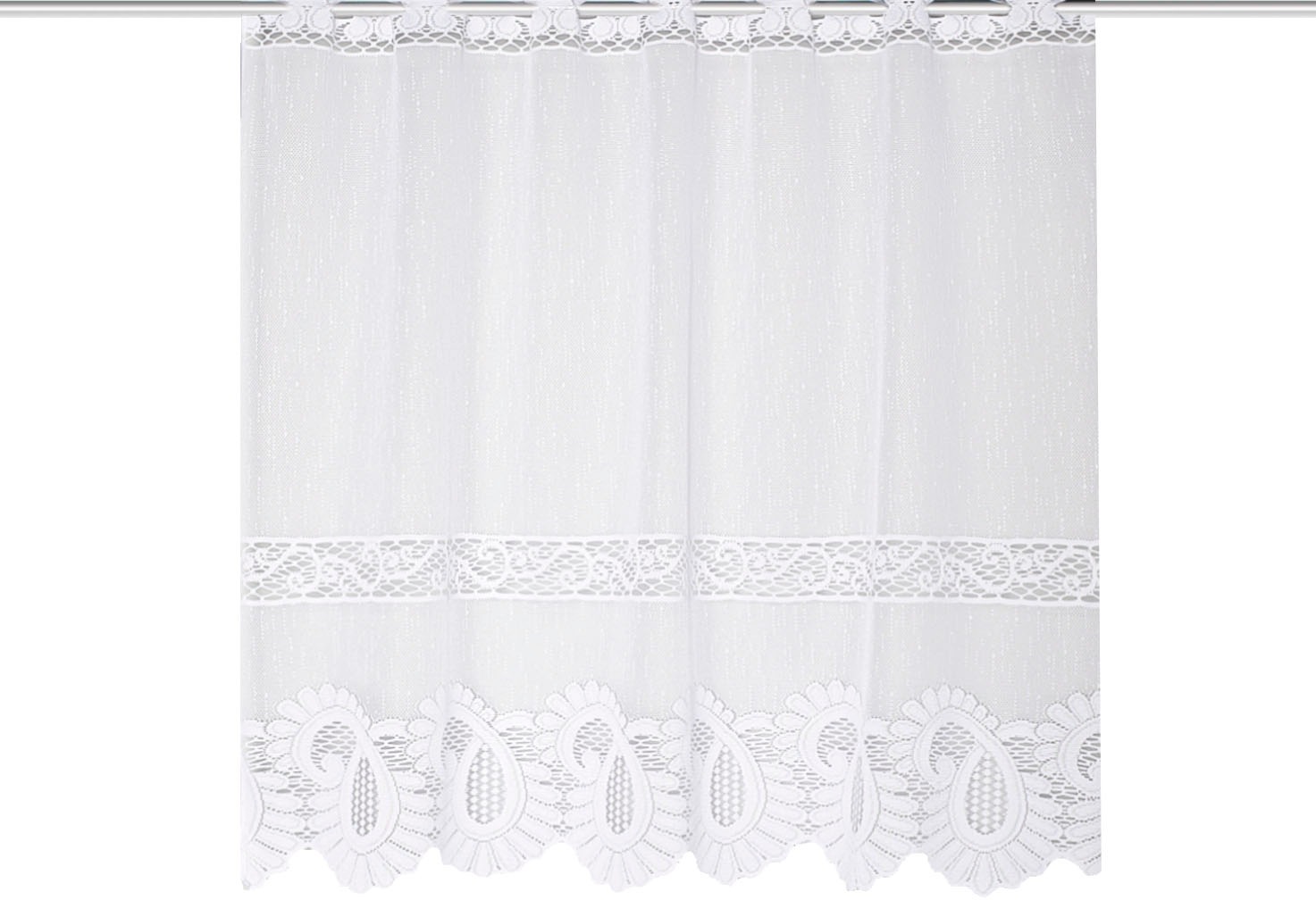 HOME WOHNIDEEN Scheibengardine "LEONORA" Stangendurchzug 1 Stk. tlg. Scheib günstig online kaufen