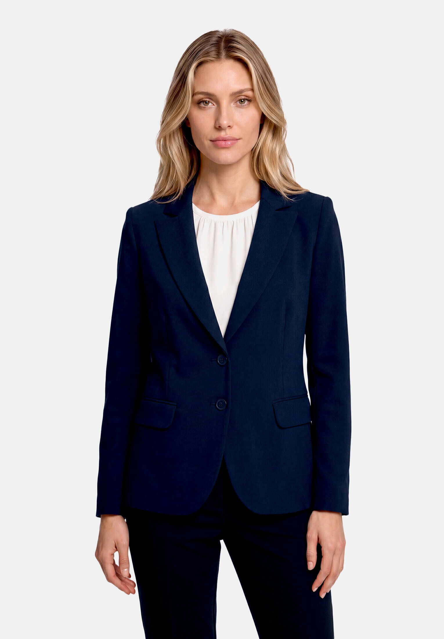 Betty&Co Longblazer »Damen mit Taschen« Druckfutter