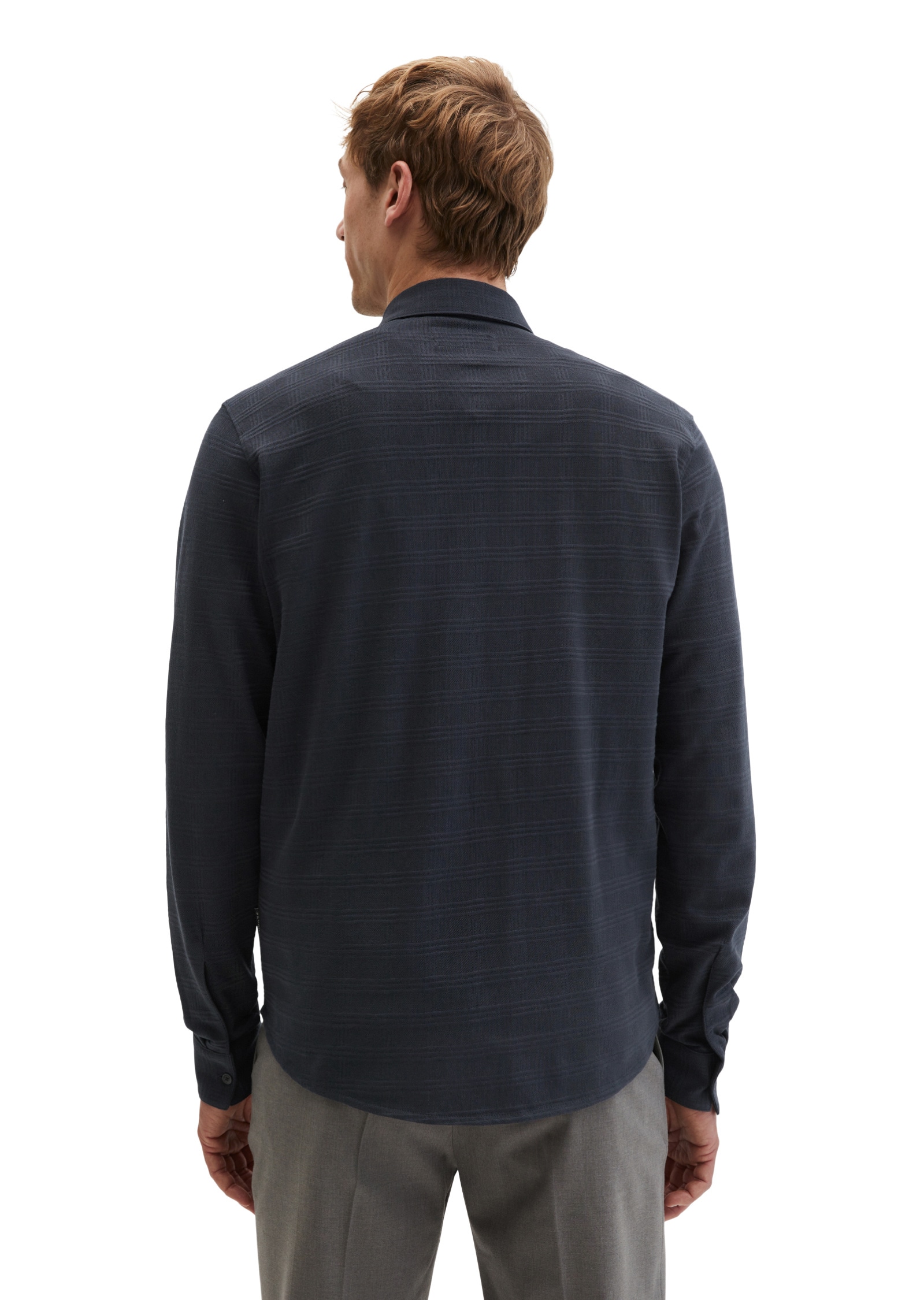 Marc O'Polo Blusenshirt »im strukturierten Karo-Jacquard«