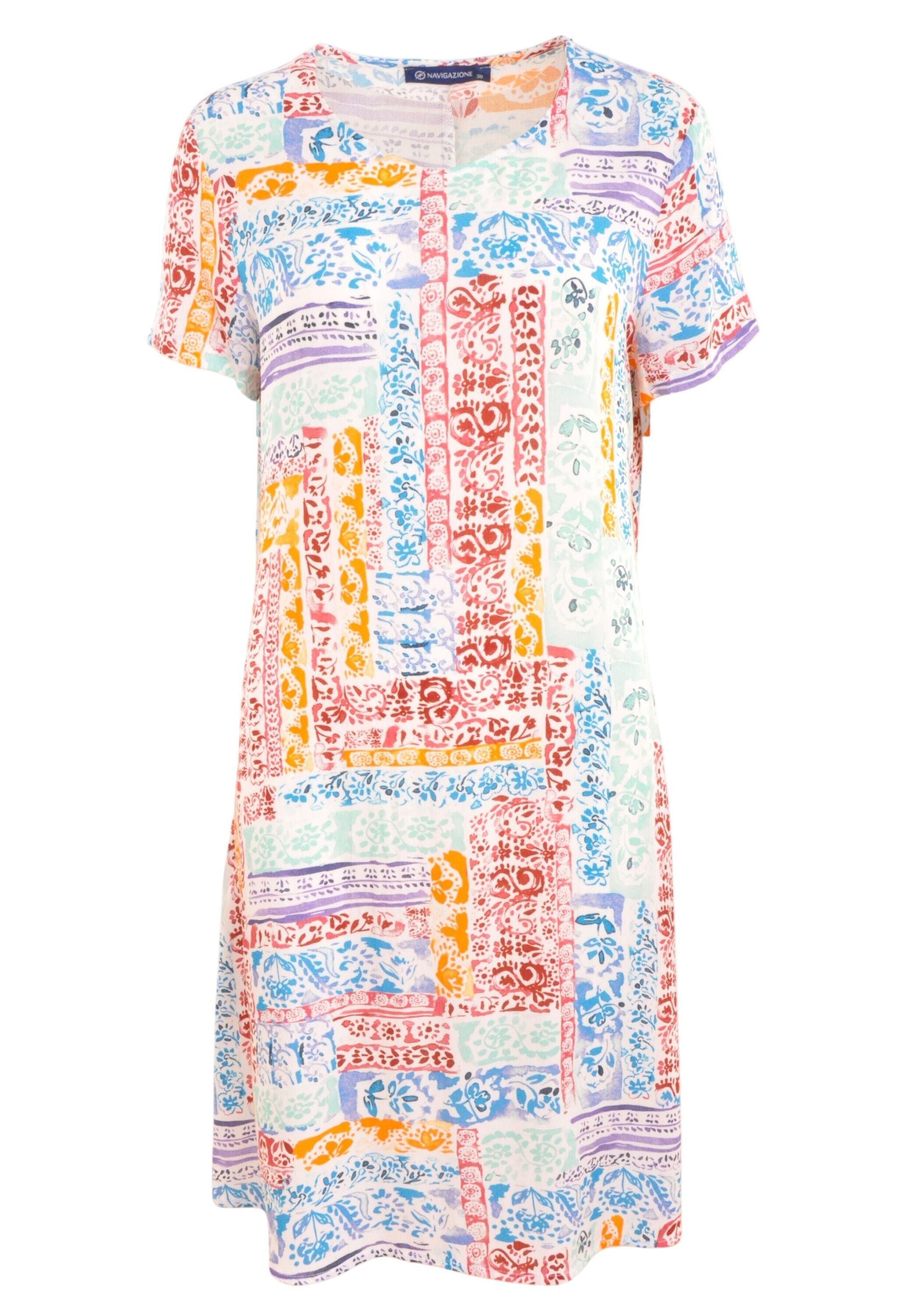 NAVIGAZIONE Sommerkleid "NAVIGAZIONE Kleid" Graphischer Druck