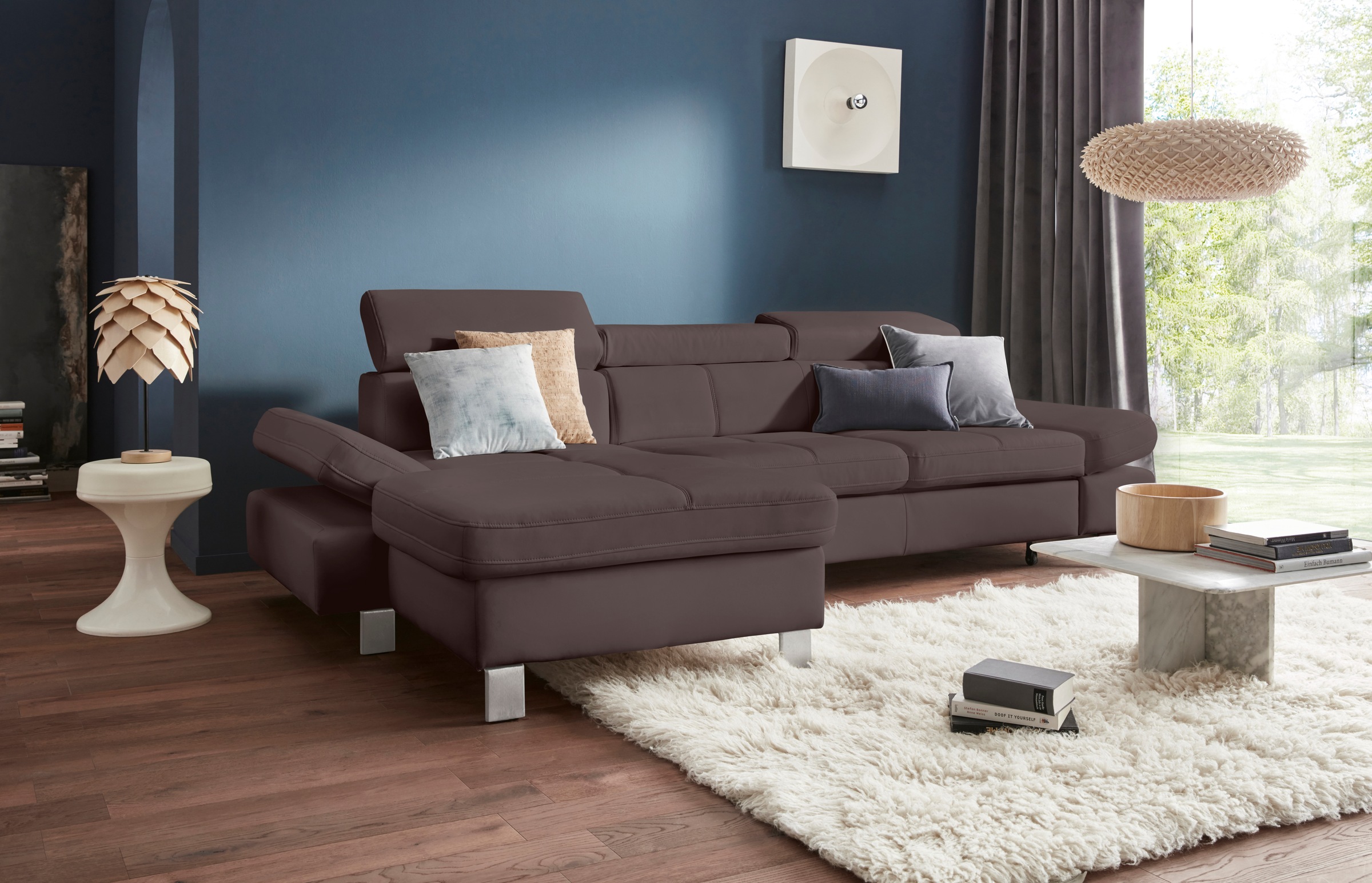 exxpo - sofa fashion Ecksofa "Fiji, hochwertige Detailverarbeitung im Sitz günstig online kaufen