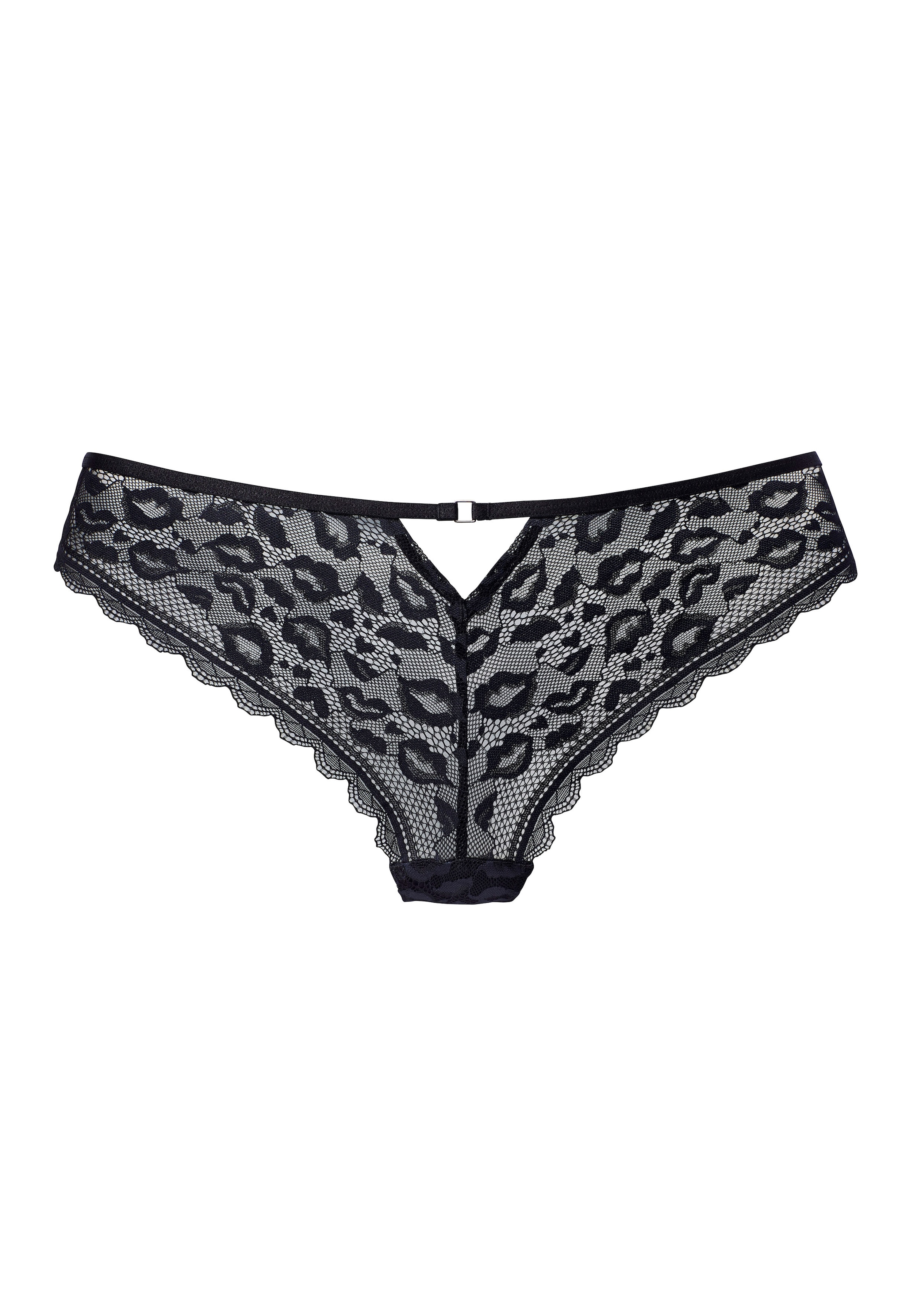 Vivance String aus dezent transparenter Spitze in Leo-Optik