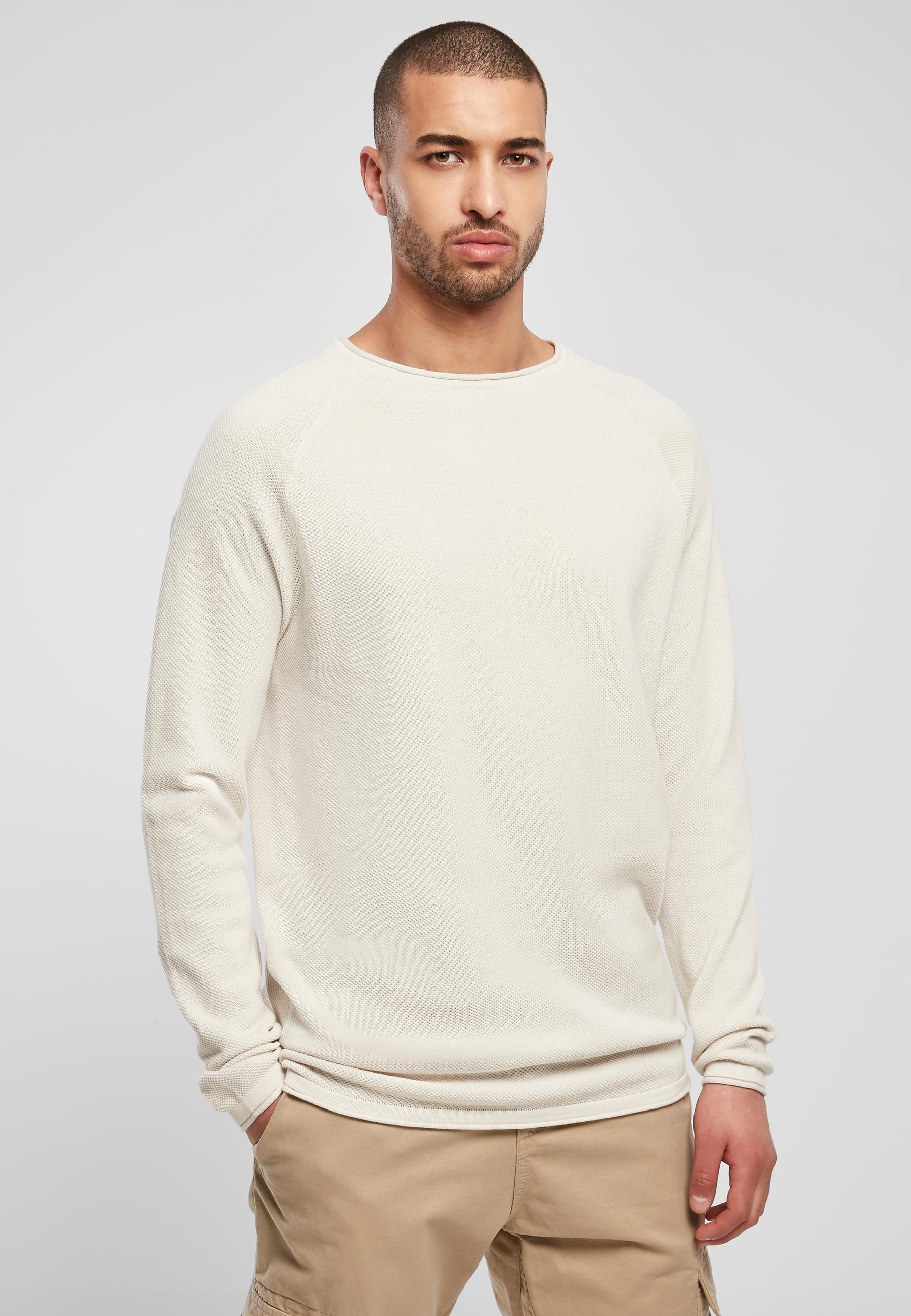 URBAN CLASSICS Longsleeve »Urban Classics Herren Knitted Raglan Longsleeve«, (1 tlg.)