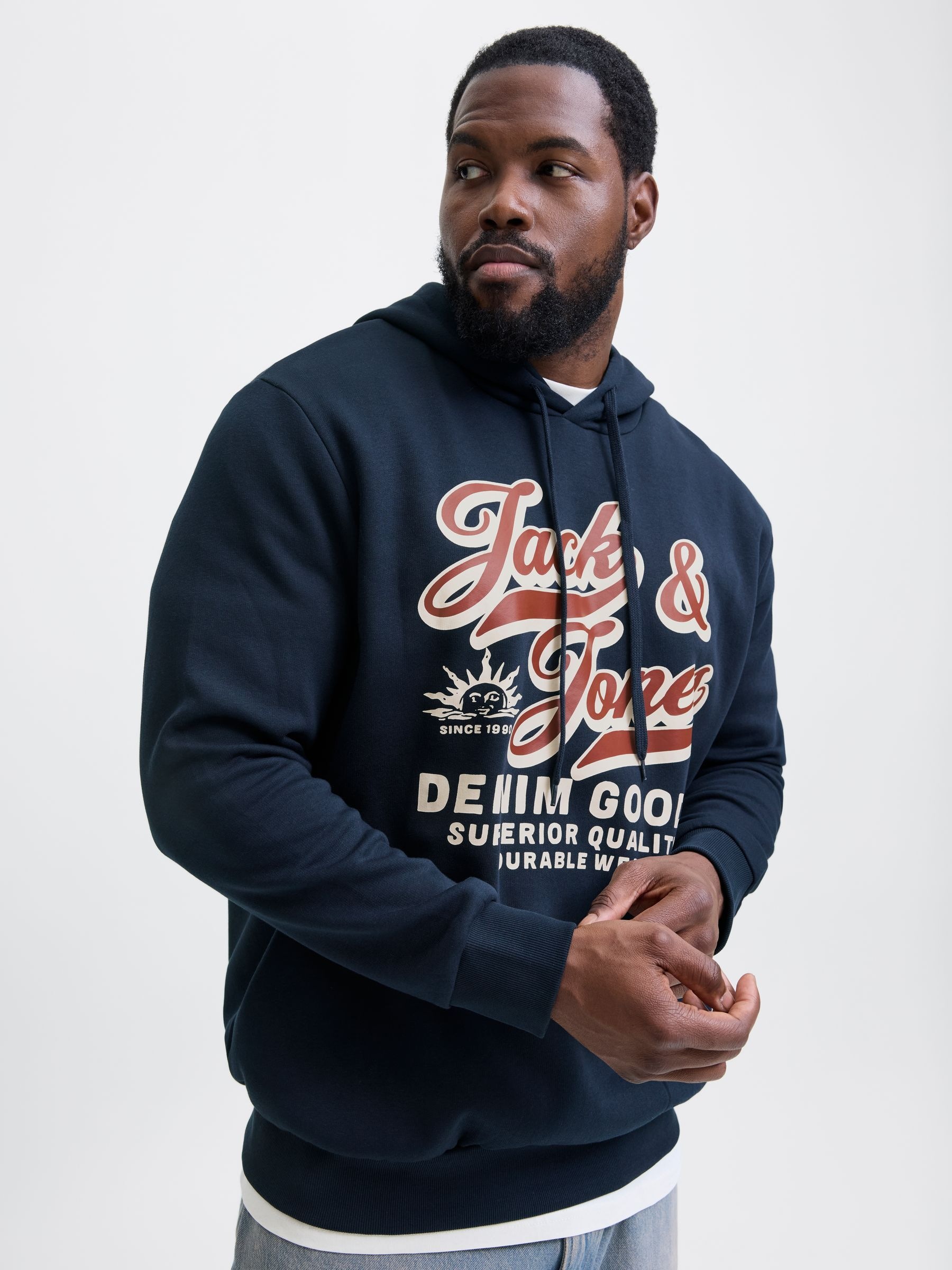 Jack & Jones PlusSize Hoodie "JJELOGO SWEAT HOOD 2 COL 24/25 NOOS PLS", mit günstig online kaufen