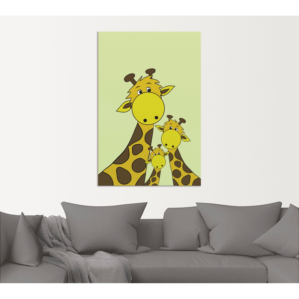 Artland Wandbild »Giraffen«, Tiere, (1 St.)