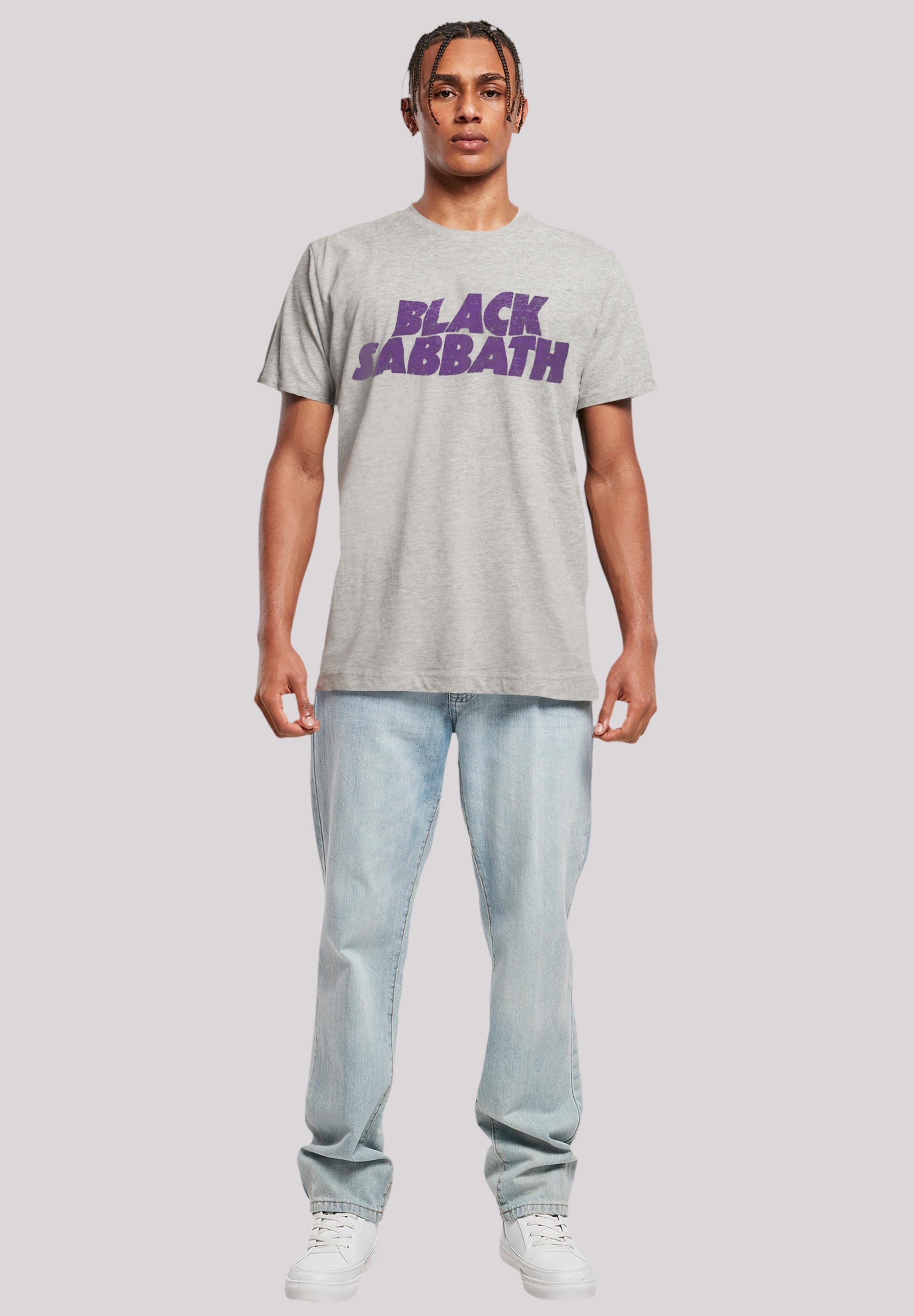 F4NT4STIC T-Shirt »Black Sabbath Wavy Logo lila«, Print ▷ kaufen | BAUR