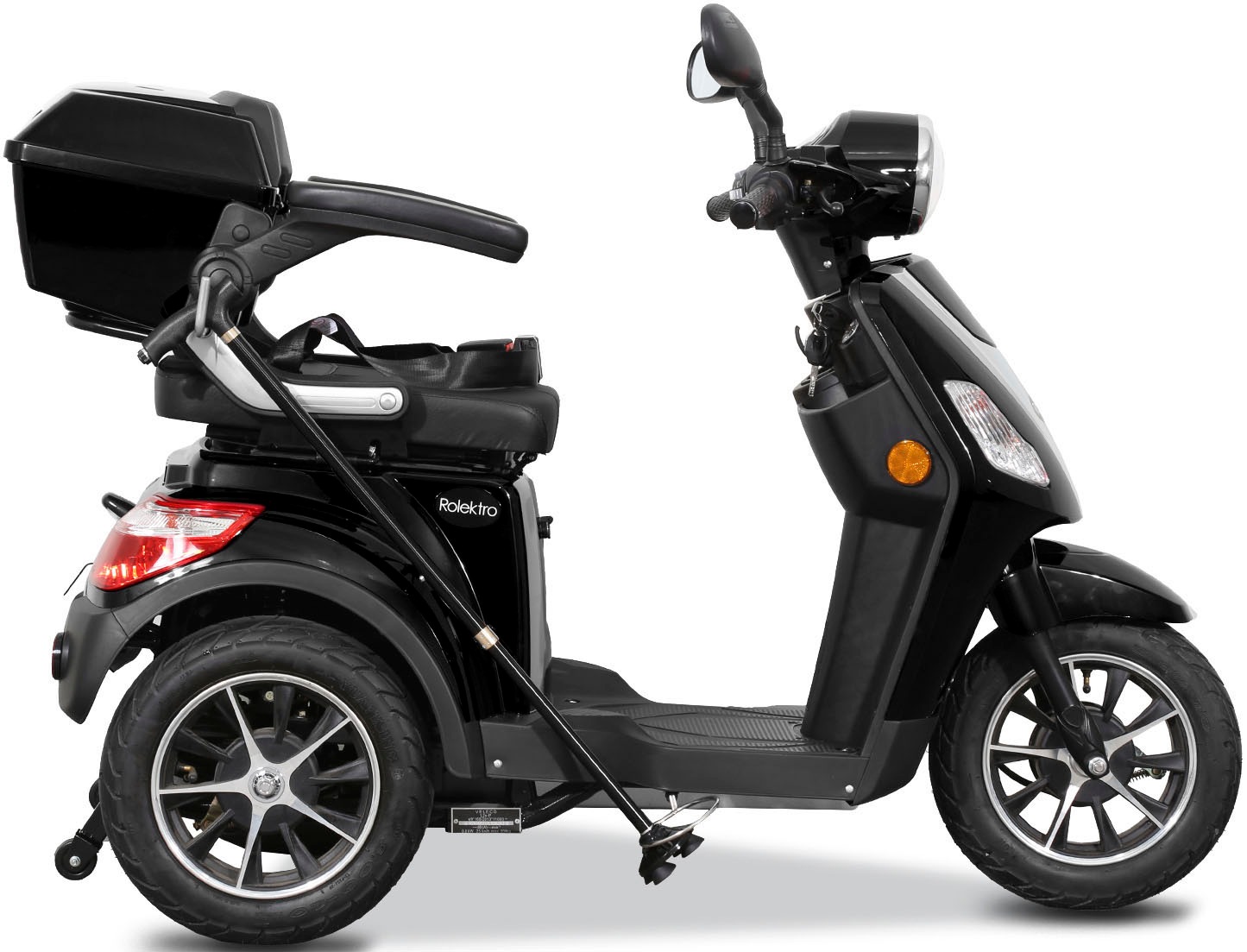 Rolektro Elektromobil »E-Trike 25 V.2, Blei-Gel-Akku«, 1000 W, 25 km/h, (mit Topcase)