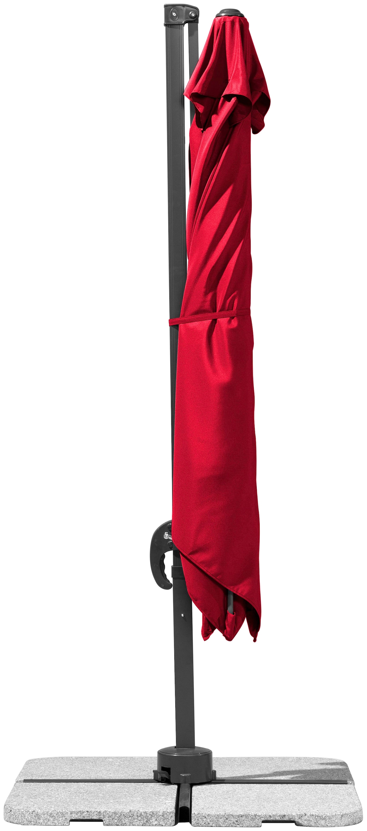 Schneider Schirme Ampelschirm »Rhodos Junior«, rot, quadratisch, ohne Wegeplatten