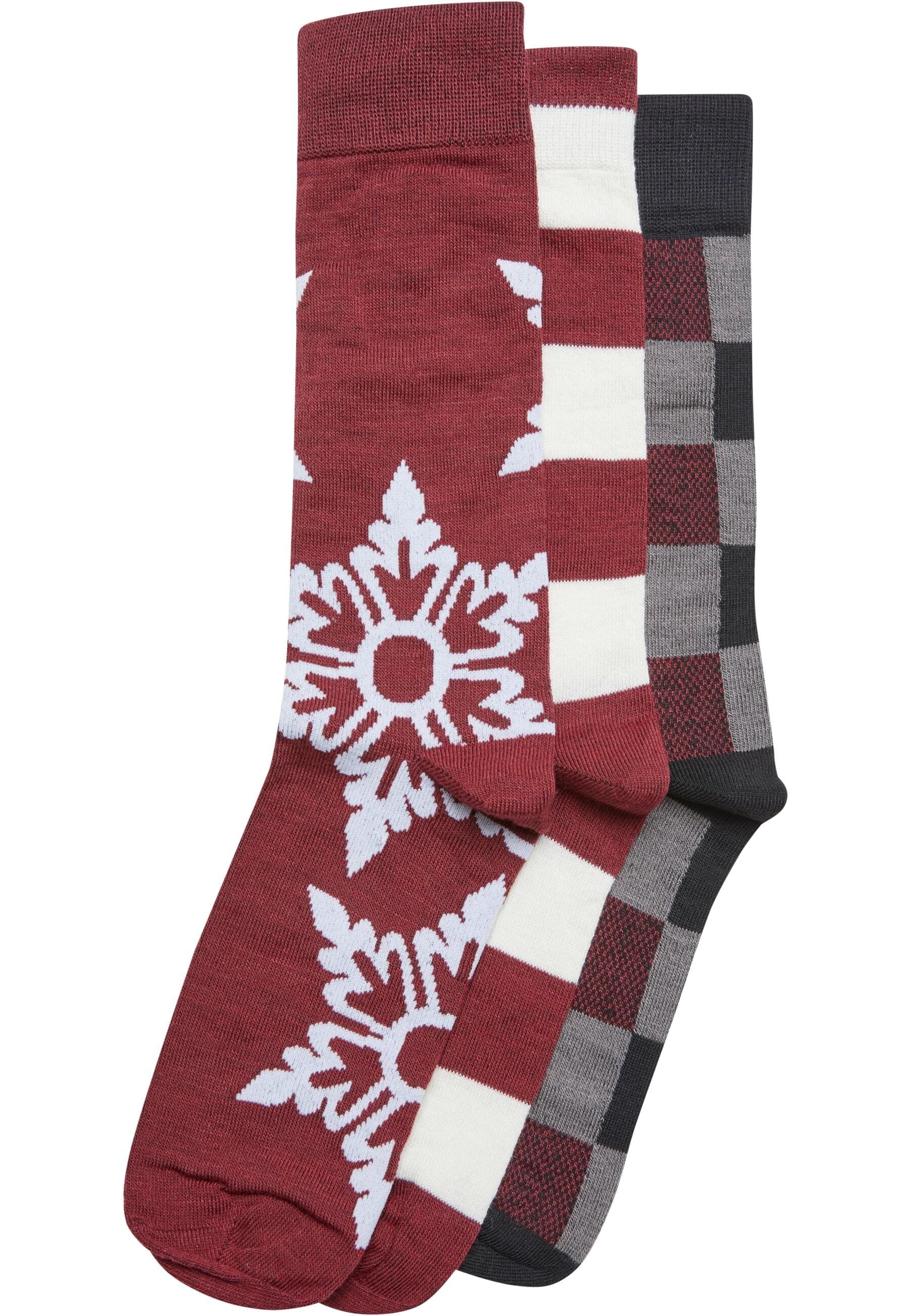 URBAN CLASSICS Basicsocken "Urban Classics Unisex Christmas Snowflakes Sock günstig online kaufen