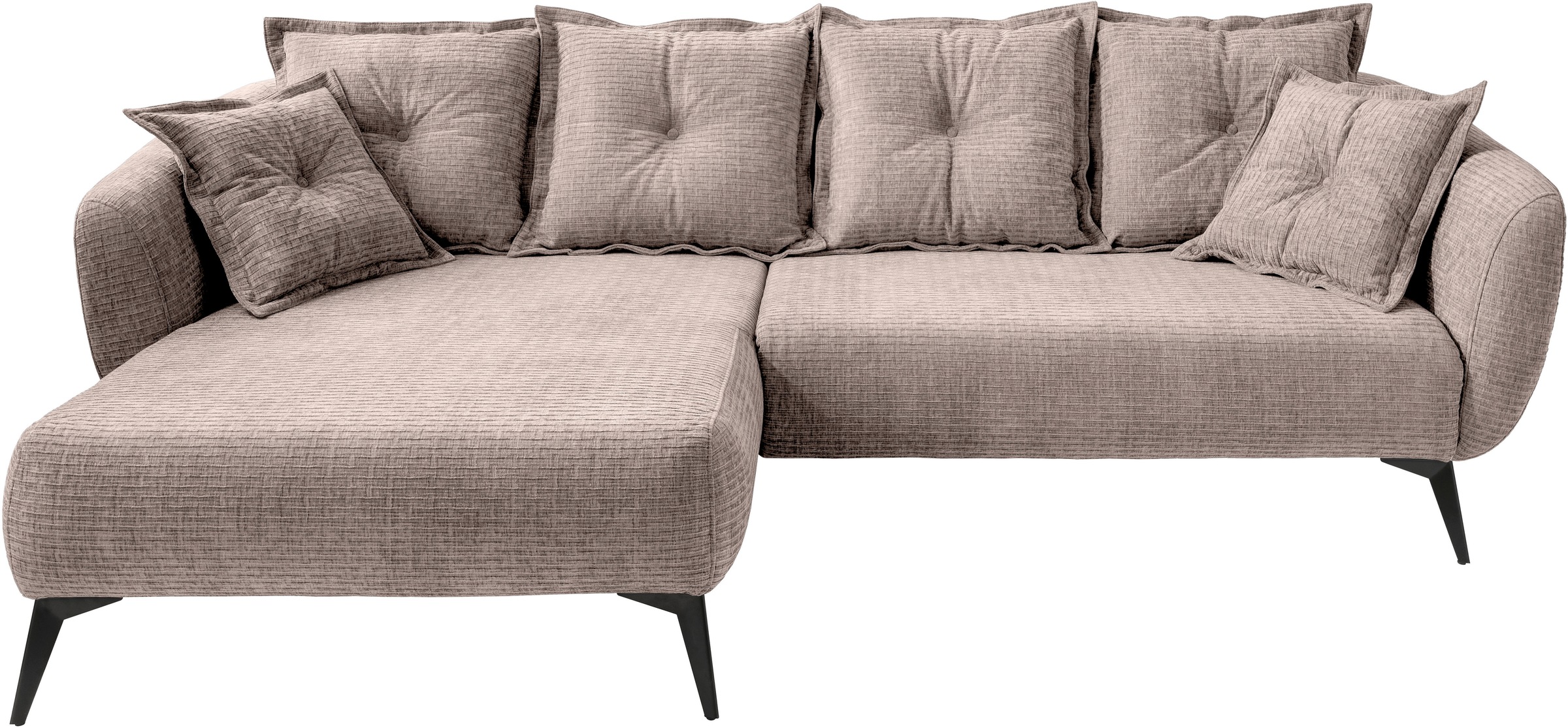Home affaire Ecksofa "Baggio Stellmaße 277/162 cm, modern & elegant, hoher günstig online kaufen