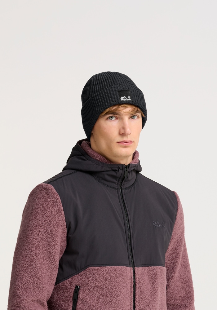 Jack Wolfskin Beanie »PERGAMON BEANIE« Strickmütze, winddicht, warm