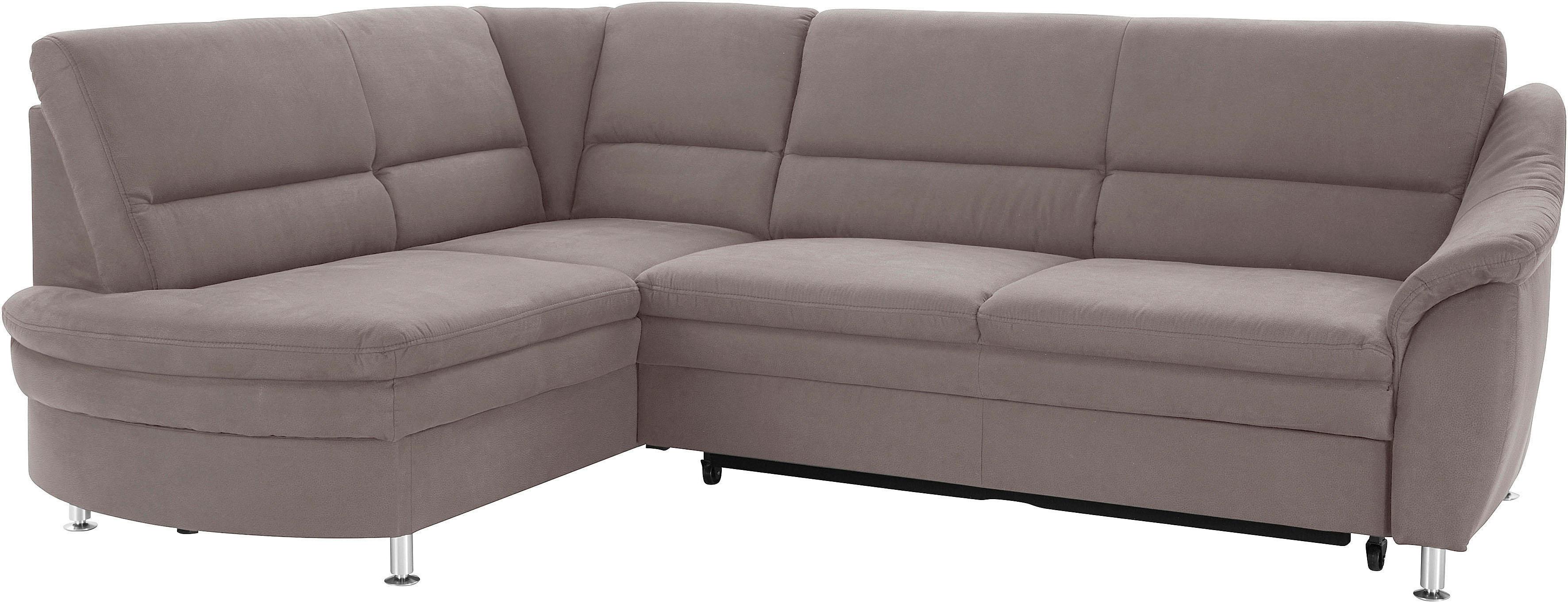 sit&more Ecksofa "Cardoso L-Form" mit Federkern, wahlweise mit Schlaffunktion und Schubkasten