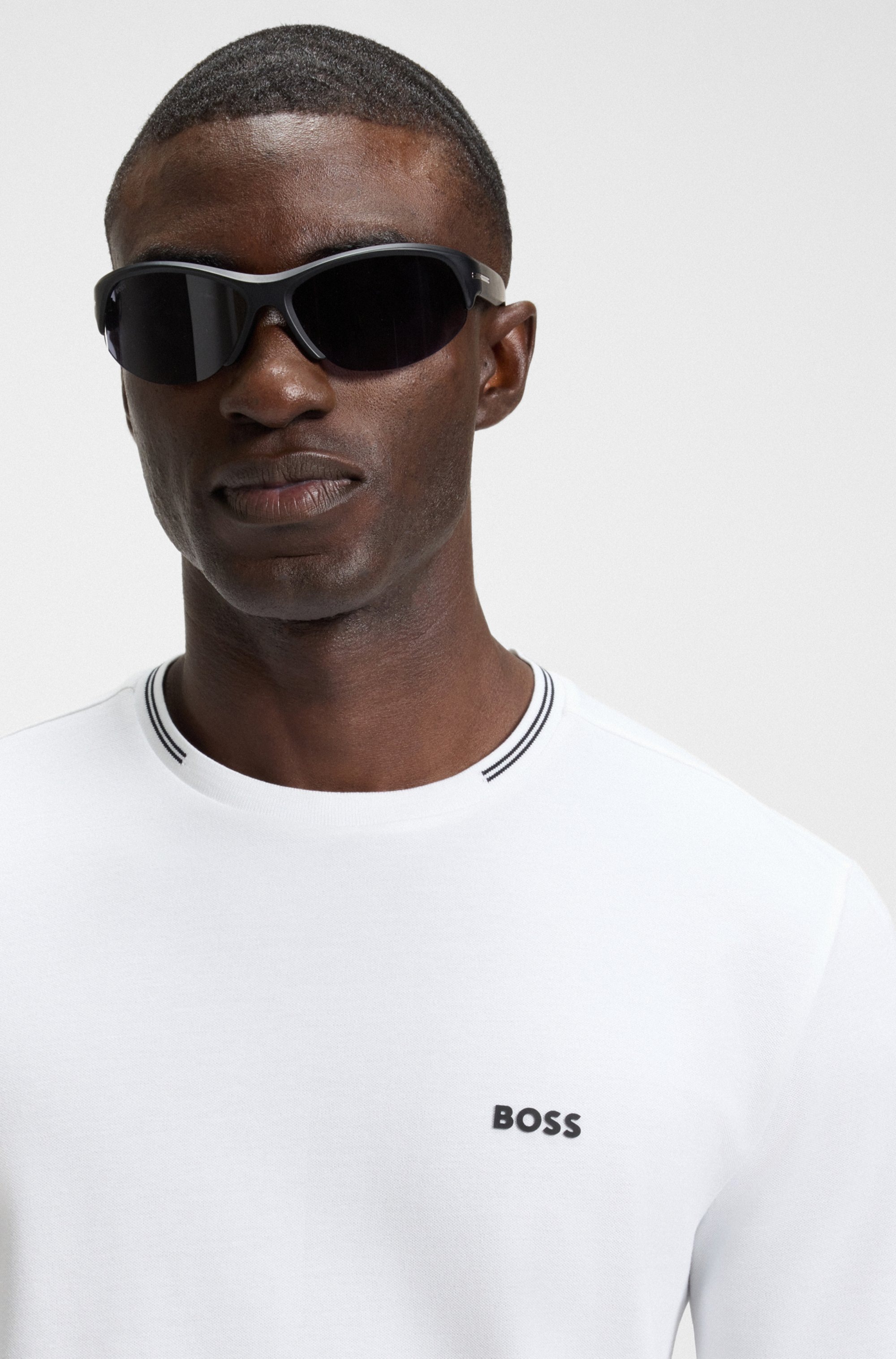 BOSS GREEN T-Shirt »Taul«, mit kontrastfarbenen Streifendetails