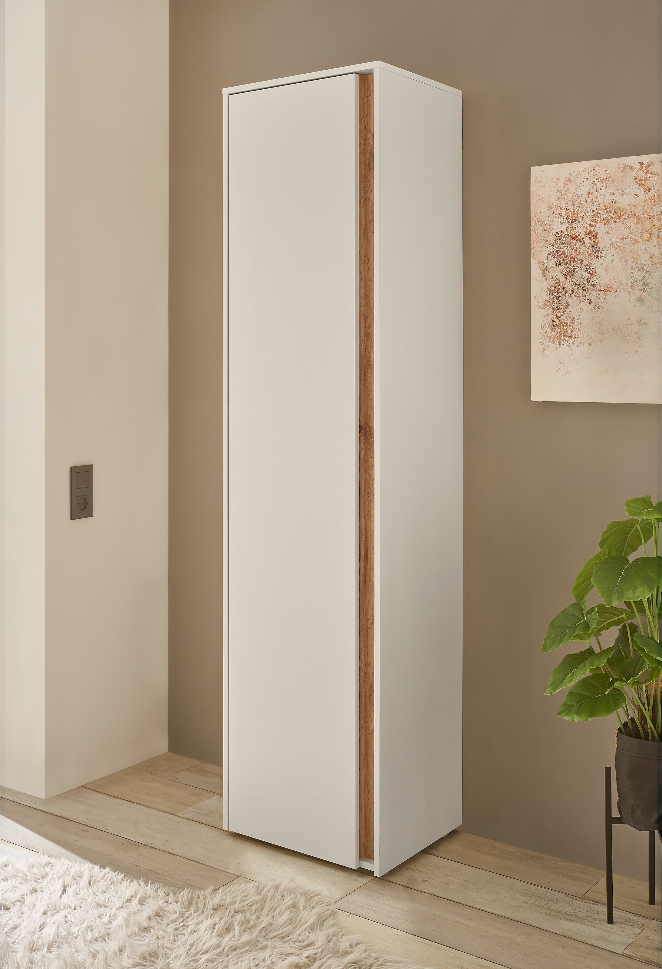 Home affaire "GiRON/CiTY, moderner Schrank, Schuhschrank mit Stauraum" 10 Fächer, modernes Design, Tür beidseitig montierbar, 50 cm breit