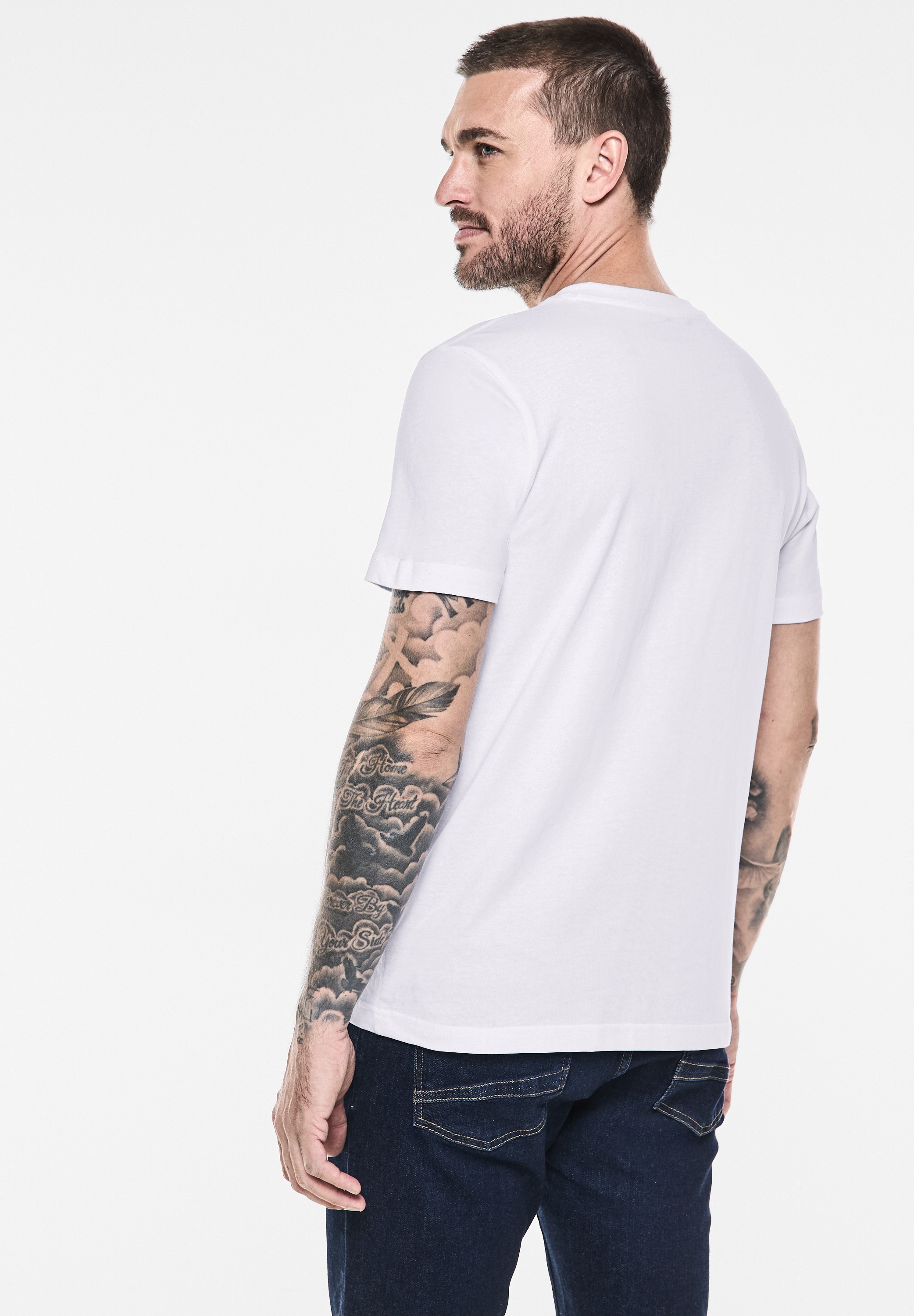 STREET ONE MEN T-Shirt, aus reiner Baumwolle