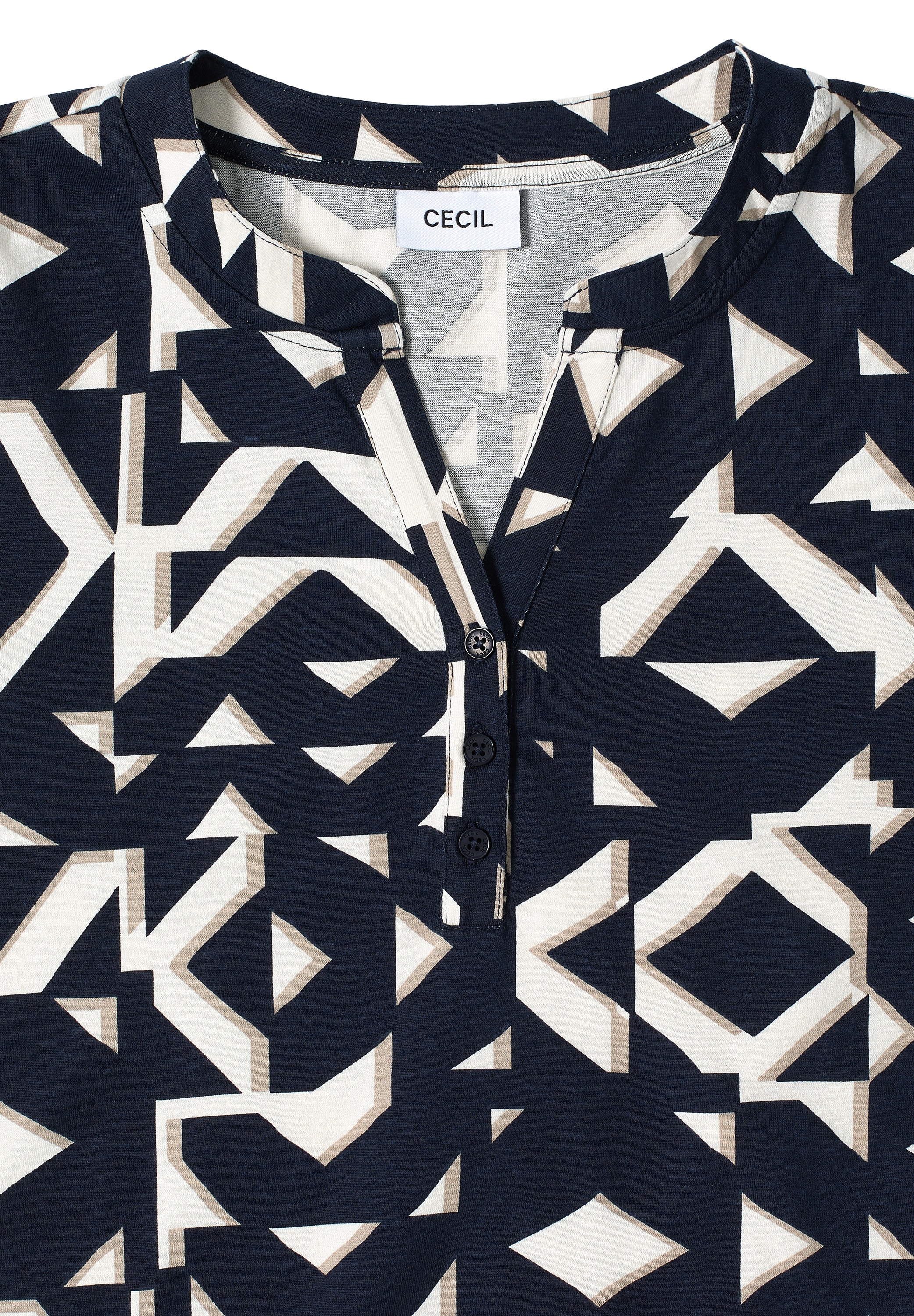 Cecil Langarmshirt mit grafischem Muster