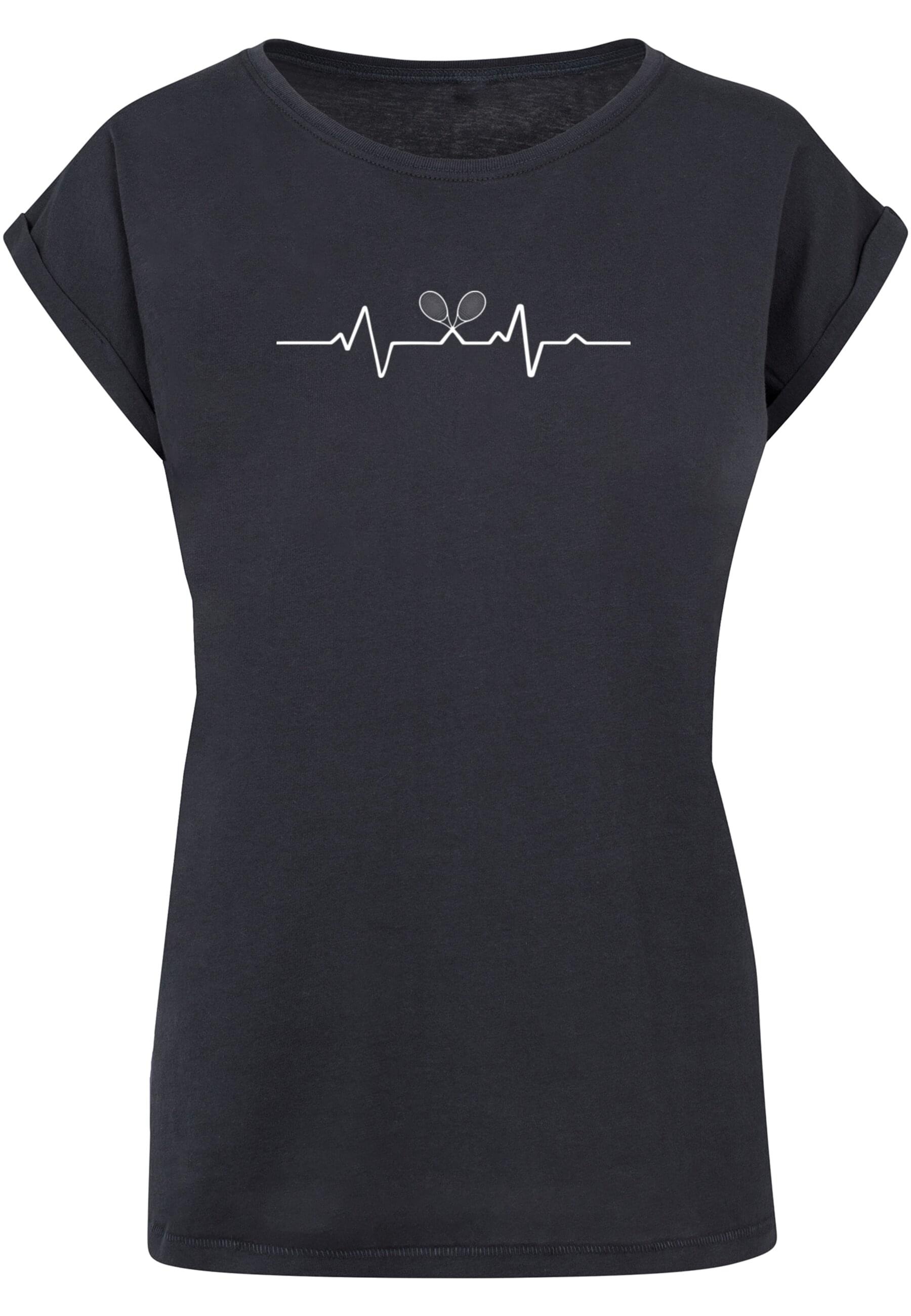 Merchcode T-Shirt "Merchcode Damen Ladies Tennis Beats Extended Shoulder Te günstig online kaufen