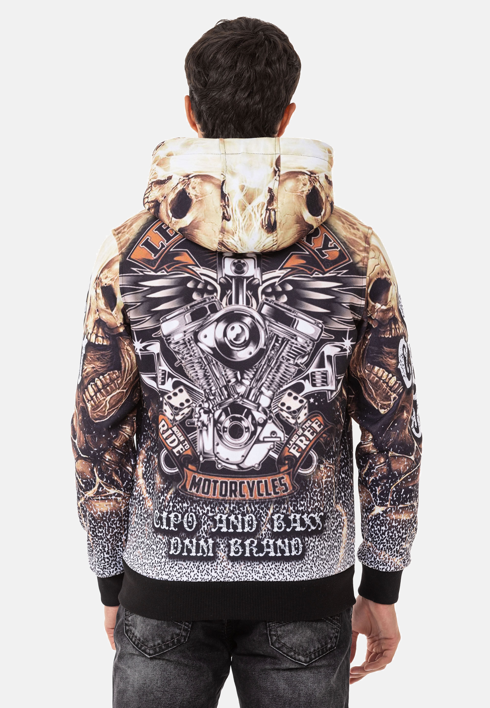 Cipo & Baxx Sweatjacke »CL550« mit Kapuze