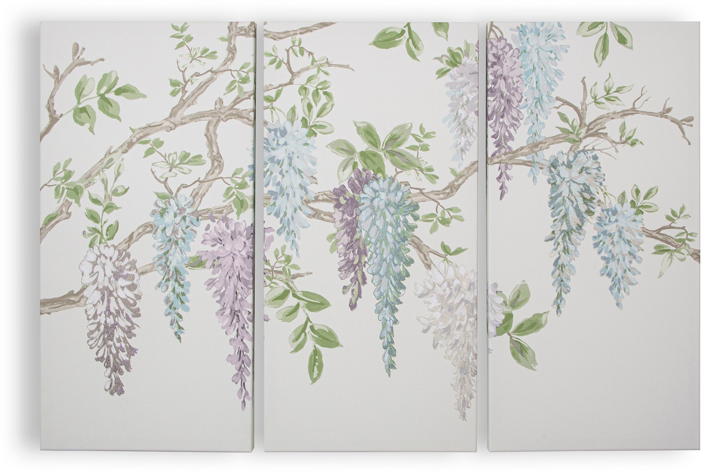 LAURA ASHLEY Mehrteilige Bilder "Wisteria Garden" Set, 1 Stk. tlg. Leinwand günstig online kaufen