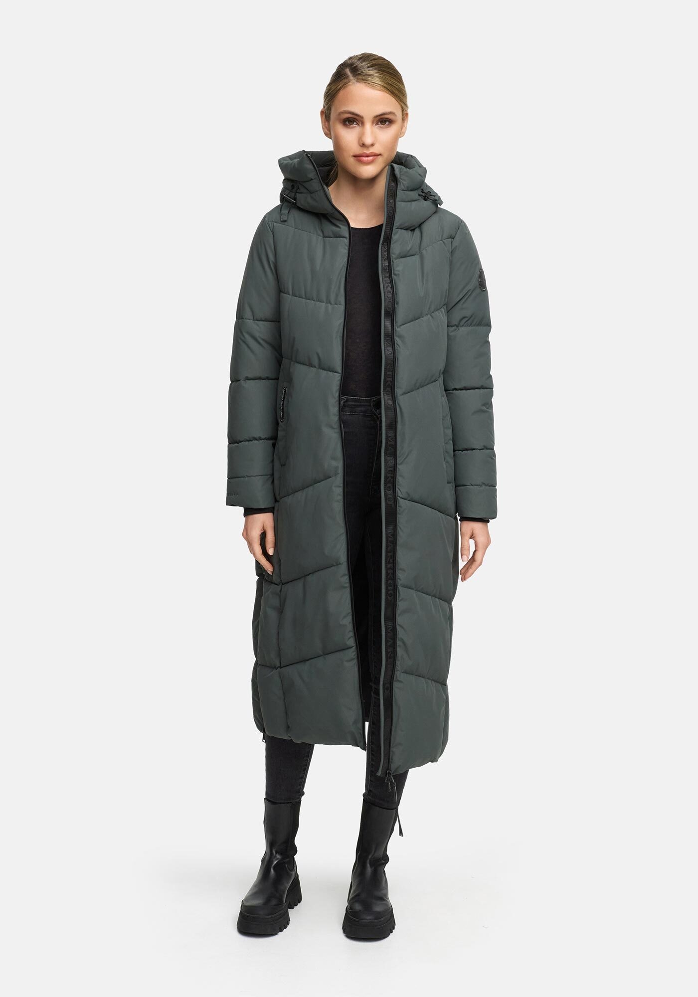 Marikoo Winterjacke "Firella" extra lange Passform und seitliche Belüftungs günstig online kaufen