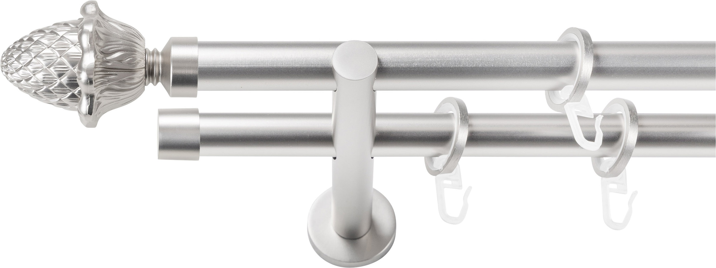 SN DECO GROUP Gardinenstange Ø 19 mm 2 läufig-läufig Fixmaß;kürzbar