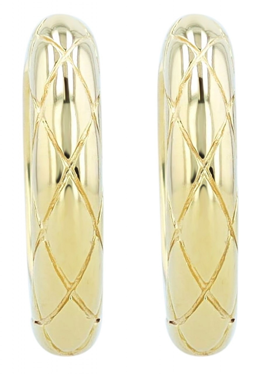 Paar Creolen ADELIA´S "Damen Creolen aus vergoldetem 925 Sterling Silber Ø 1 mm", silber, Ohrringe, Damen, Damen, Silber 925 (Sterlingsilber) 4