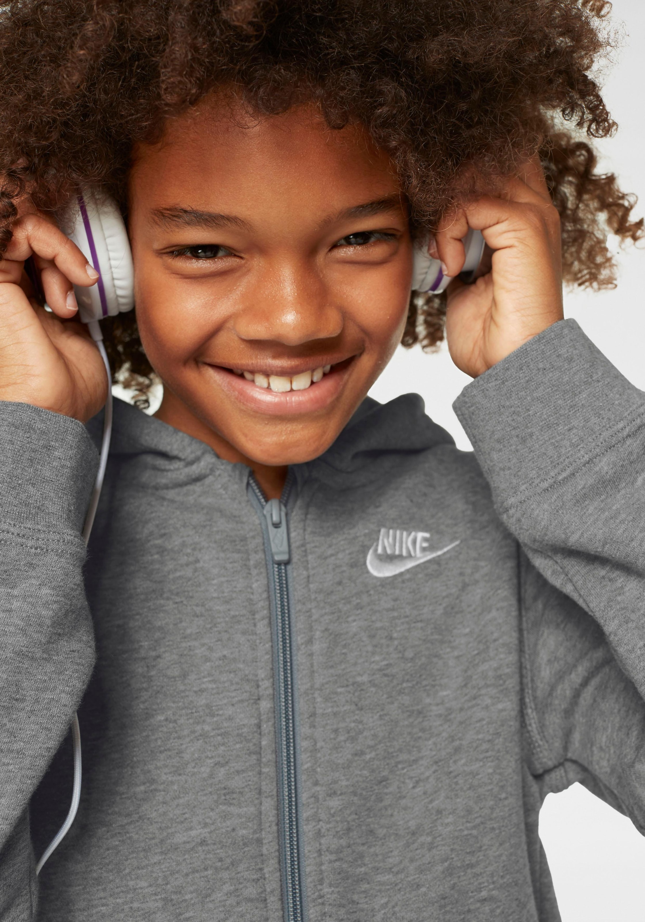 FZ Kapuzensweatjacke HOODIE »NSW CLUB Rechnung auf BAUR Sportswear Kinder« Nike - für |