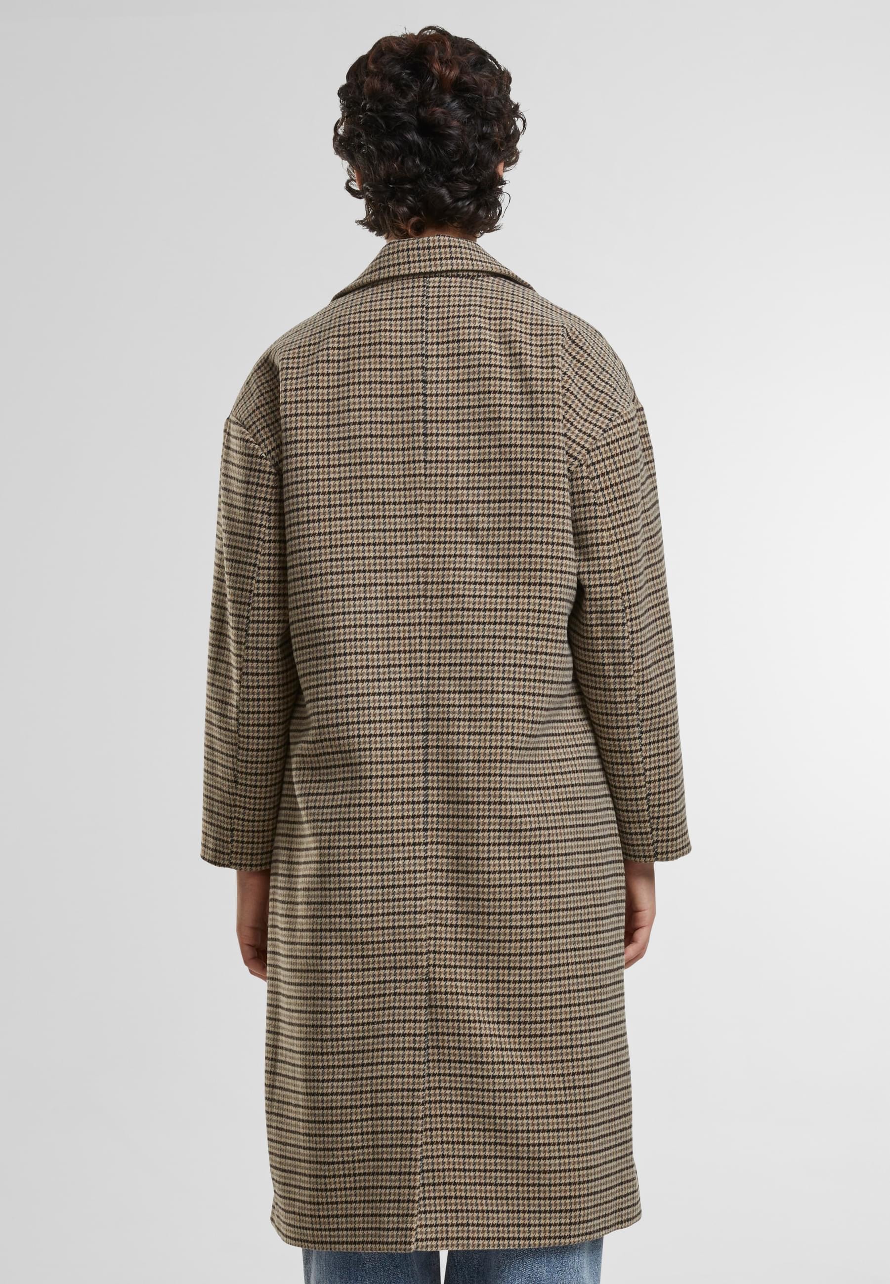 URBAN CLASSICS Winterjacke »Urban Classics Ladies Oversized Plaid Coat«, (1 St.), ohne Kapuze