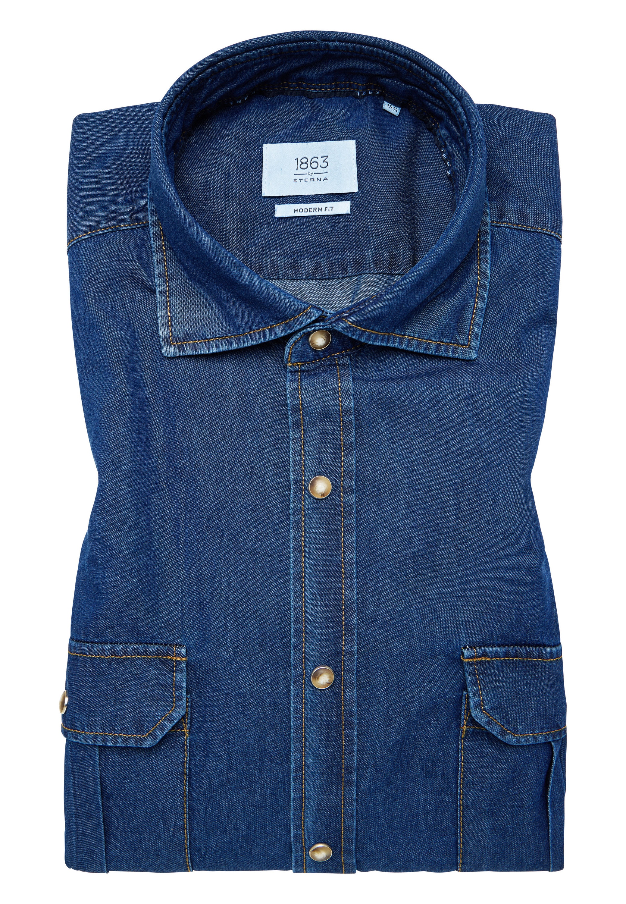 Eterna Langarmhemd »MODERN FIT« EASY IRON (bügelleicht)